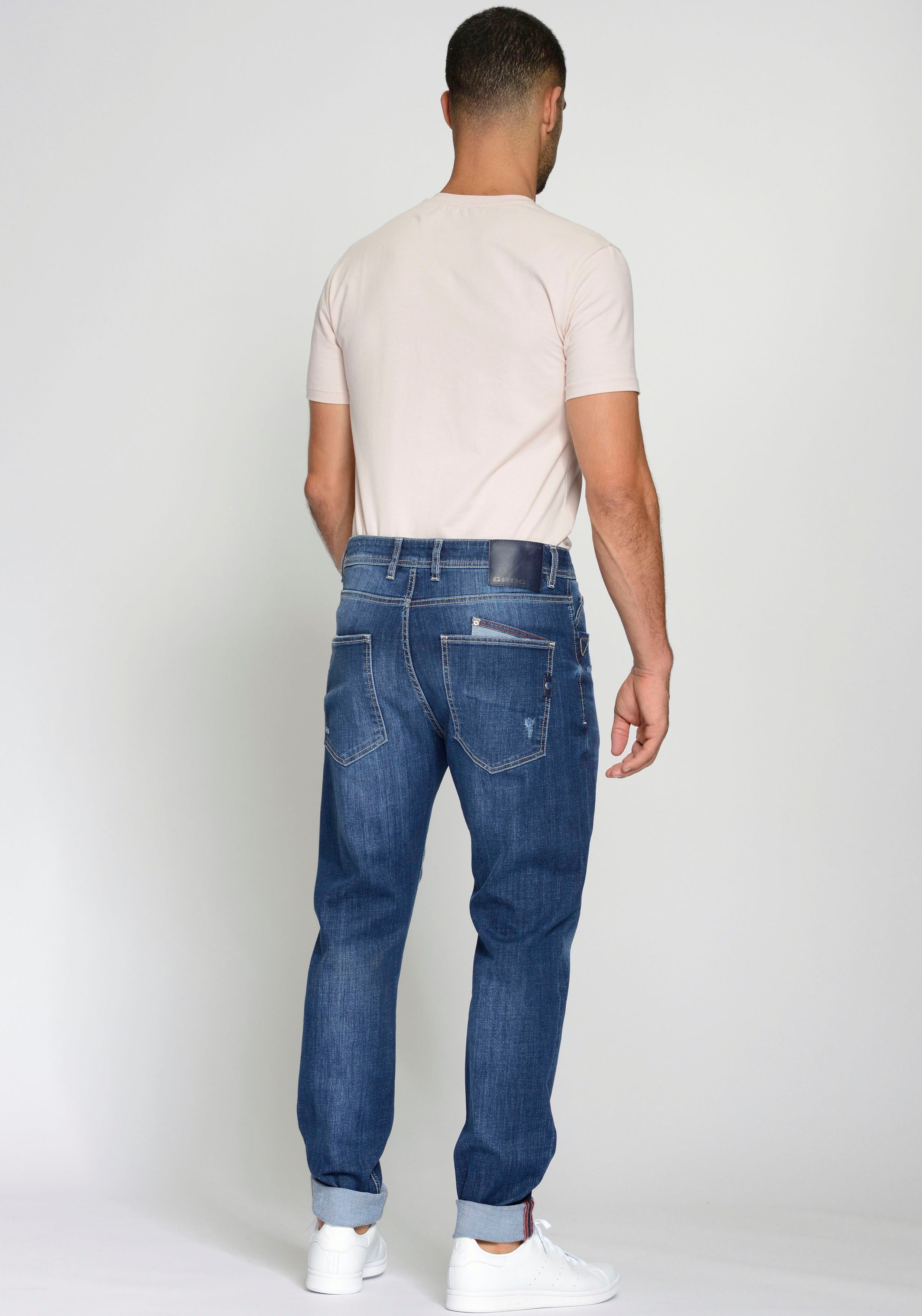 GANG Loose fit jeans 94ALESSIO met modieuze wijde broekspijpen