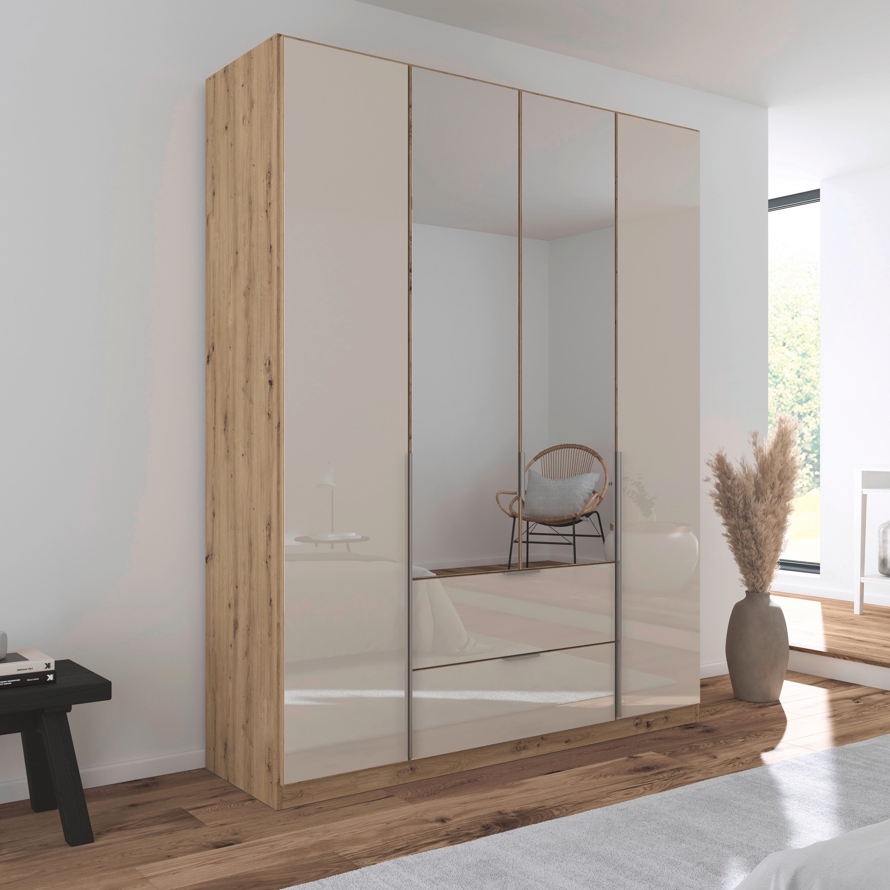 rauch Draaideurkast Kledingkasten kast garderobe AGORDO met glazen front