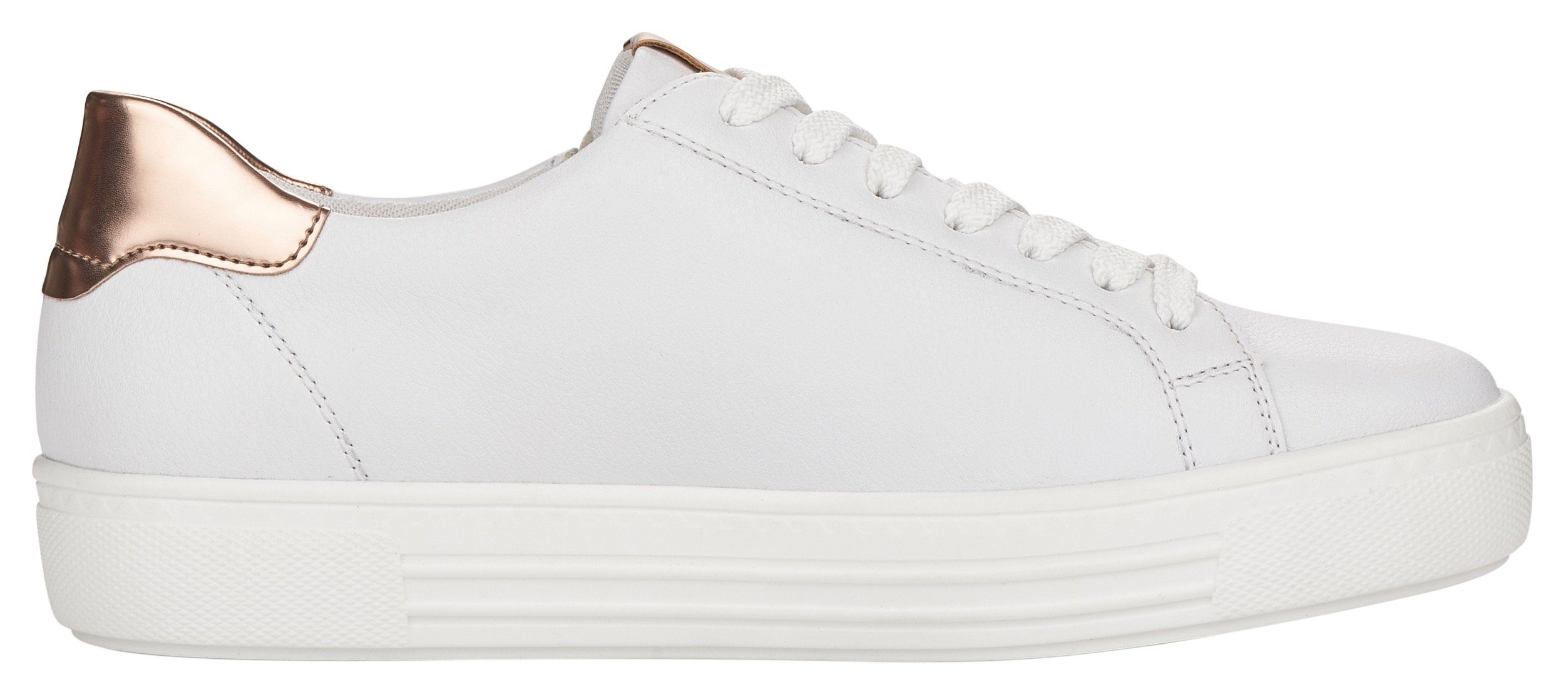 Remonte Plateausneakers met soft-foam binnenzool, vrijetijdsschoen, lage schoen, veterschoen