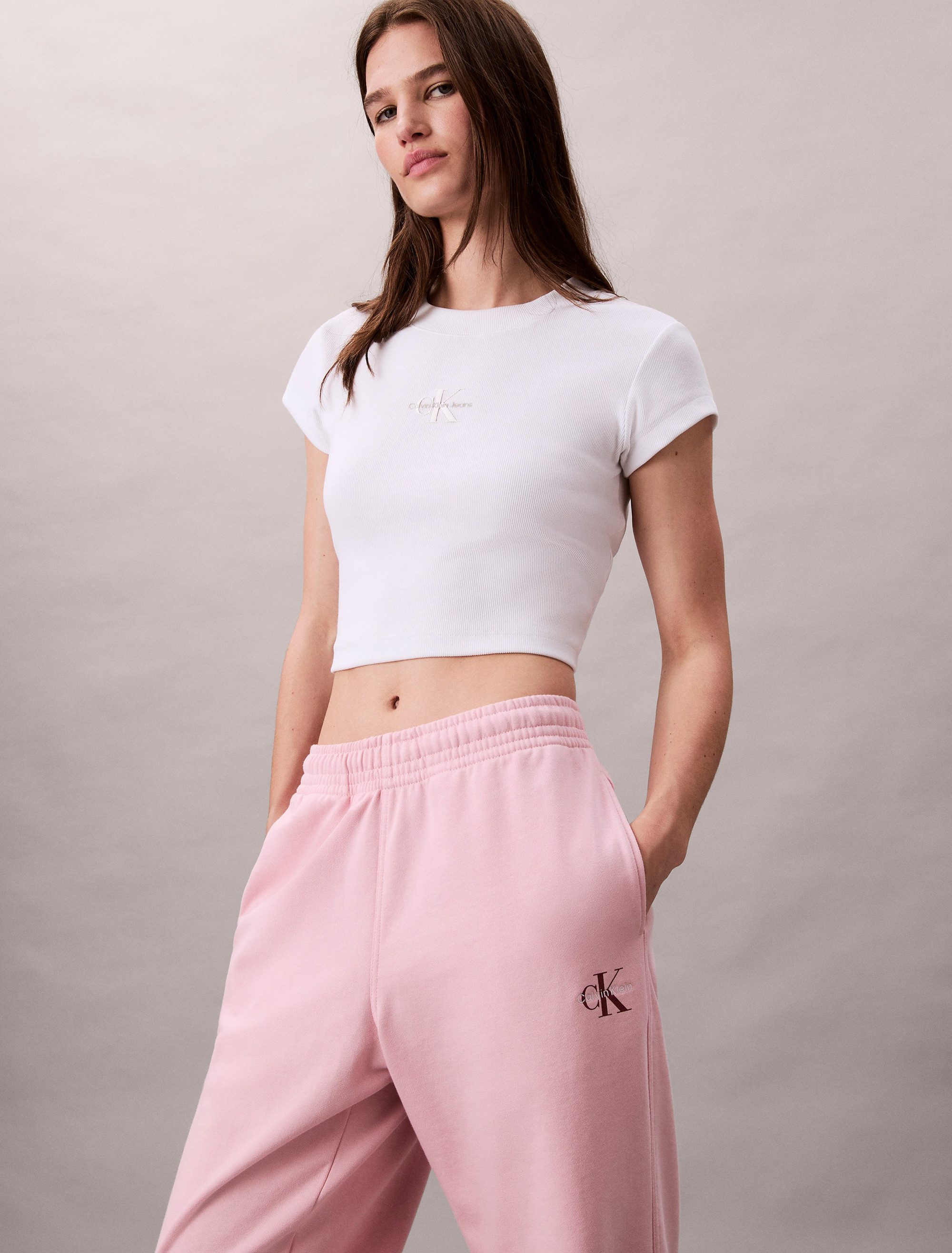 Calvin Klein Sweatbroek MONOLOGO FRENCH TERRY JOGGER