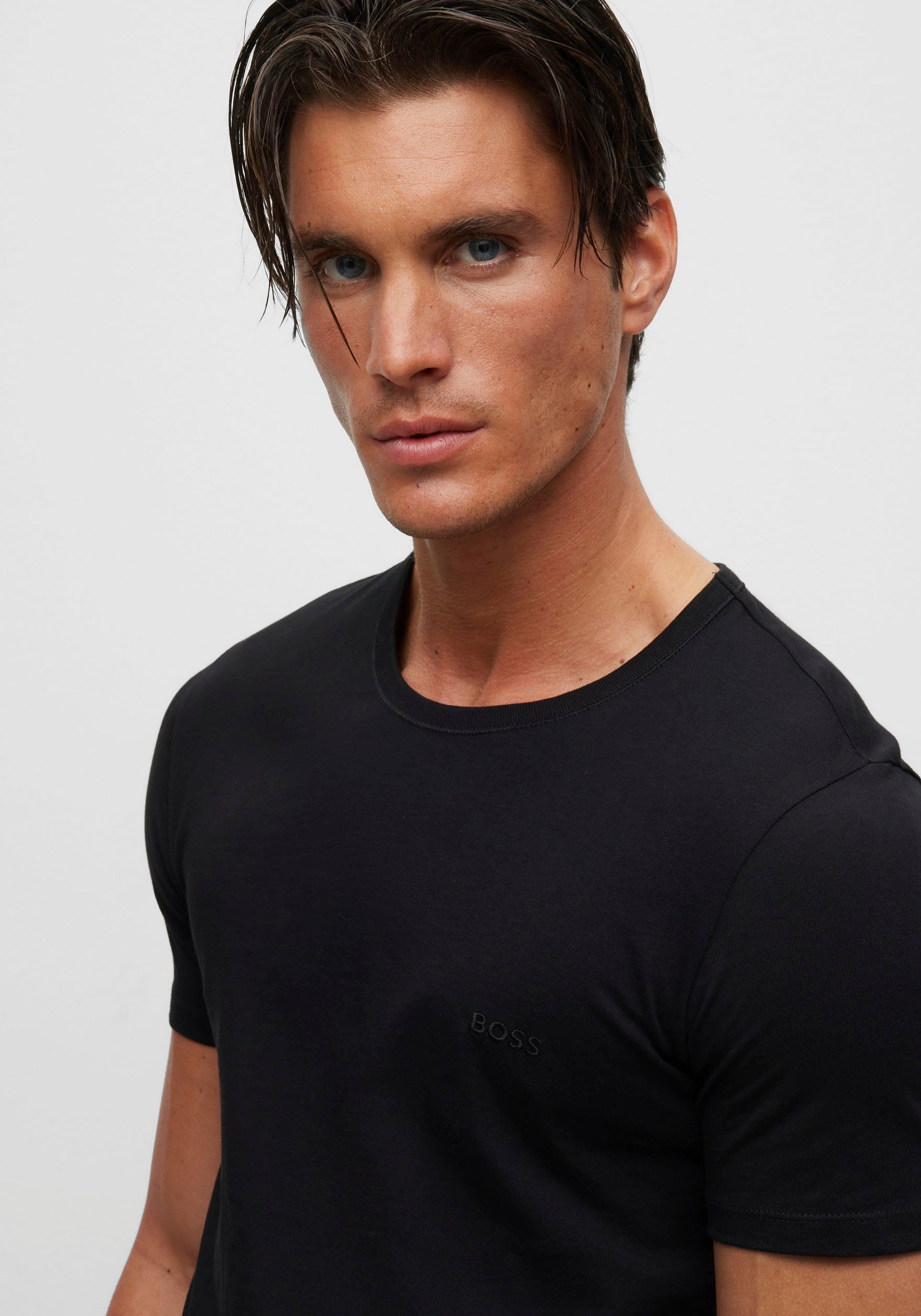 BOSS T-shirt Ronde hals BOSS ONE x David Beckham (3-delig, Set van 3)