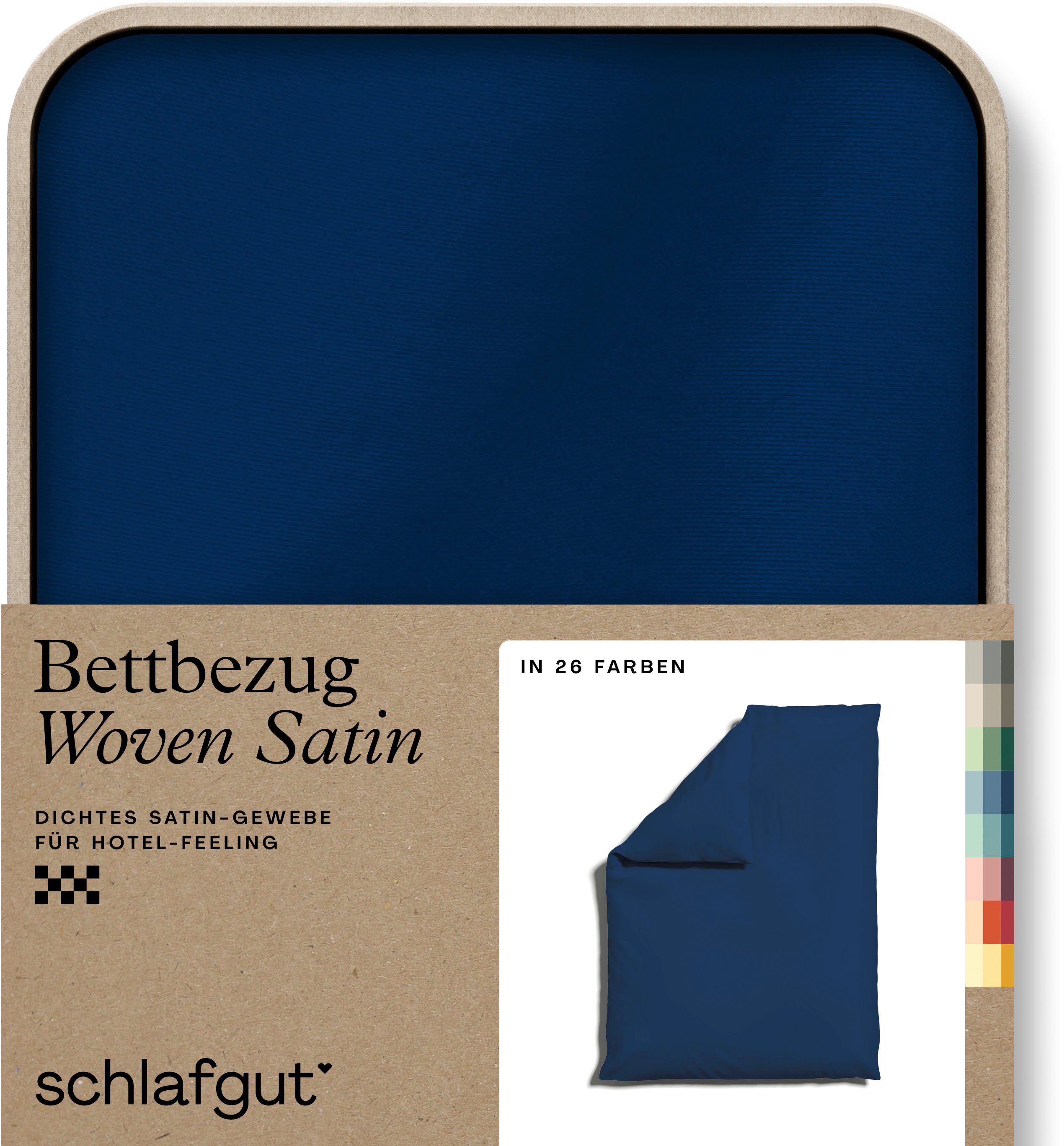 Schlafgut Dekbedovertrek Woven Satin bijzonder dicht geweven, mix & match: bijpassende kussenhoes ve