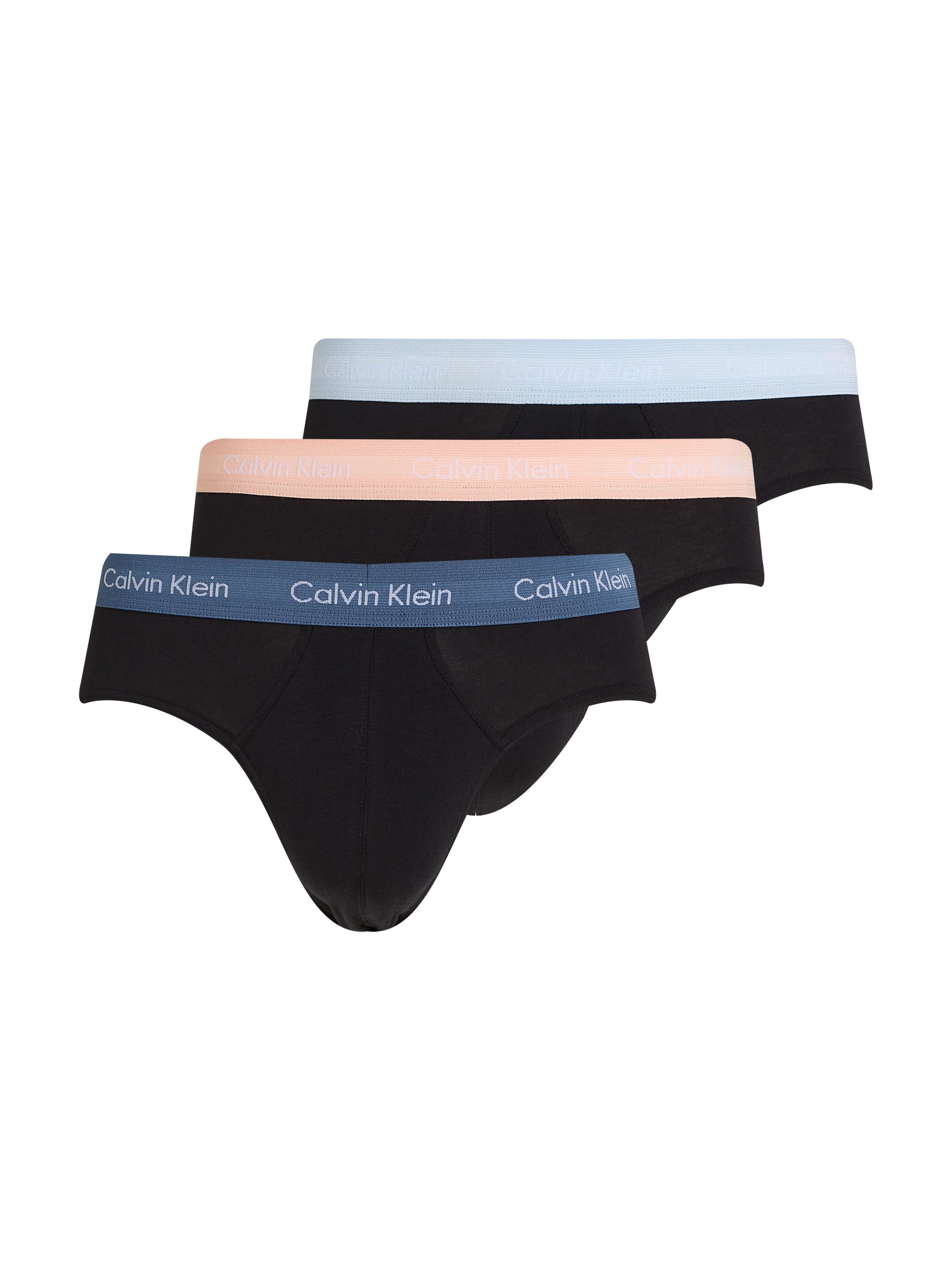Calvin Klein Slip met gekleurde weefband (3 stuks)
