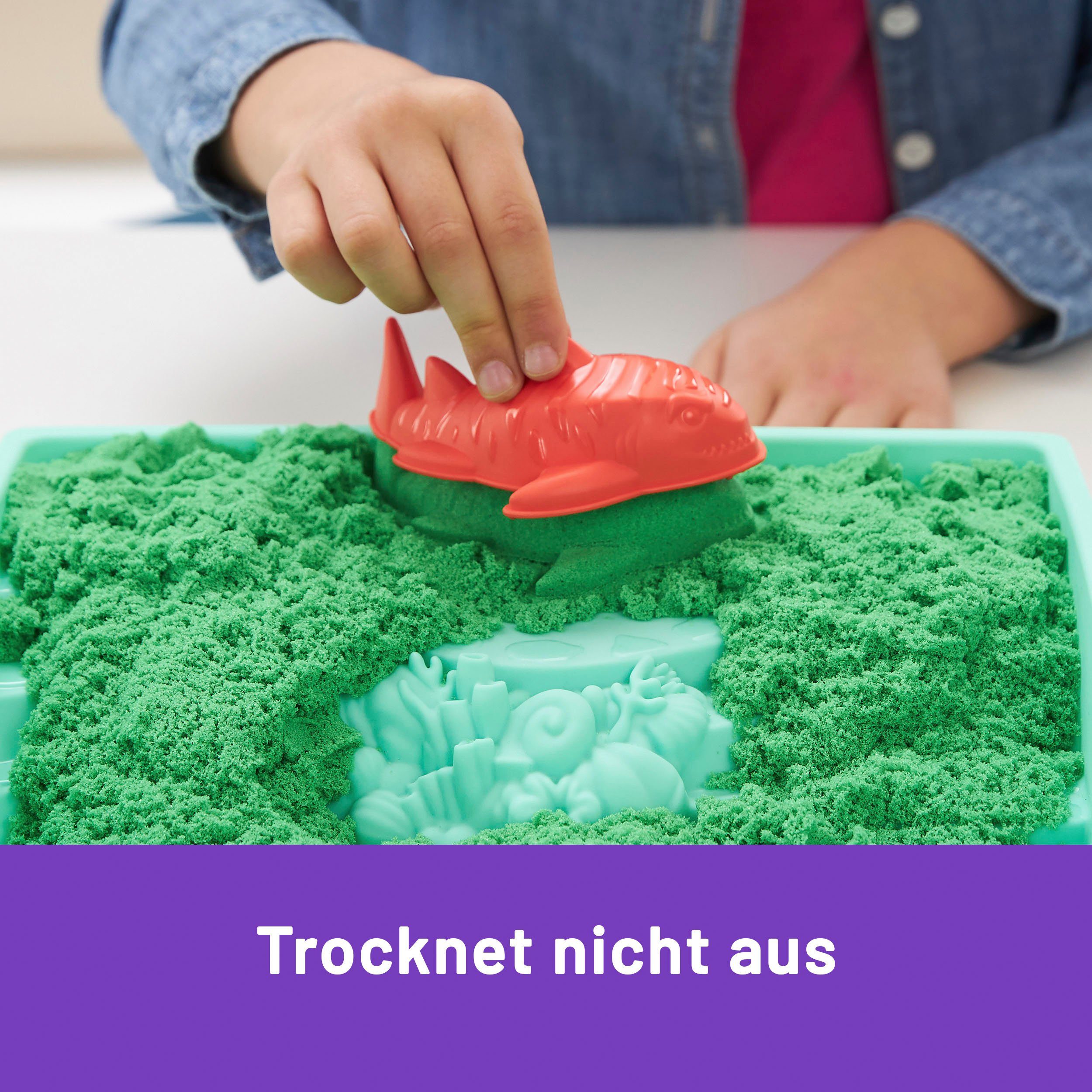 Spin Master Knutselset Kinetic Sand - Box 454 g - Groen