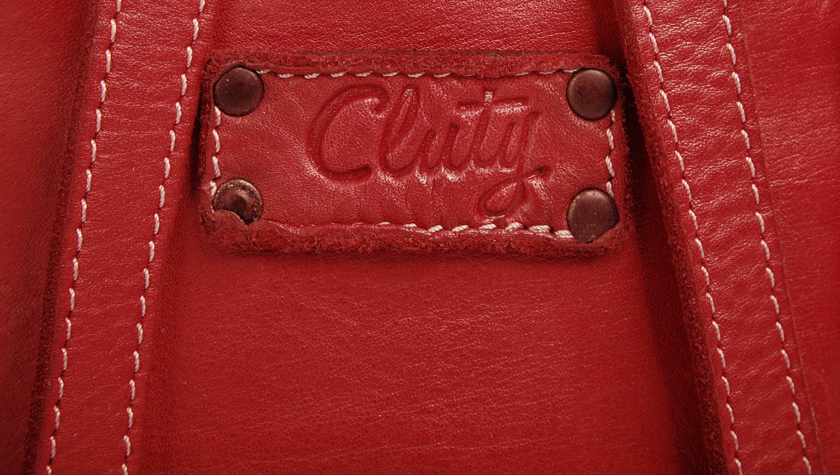 Cluty Rugzak echt leer, made in italy (1)
