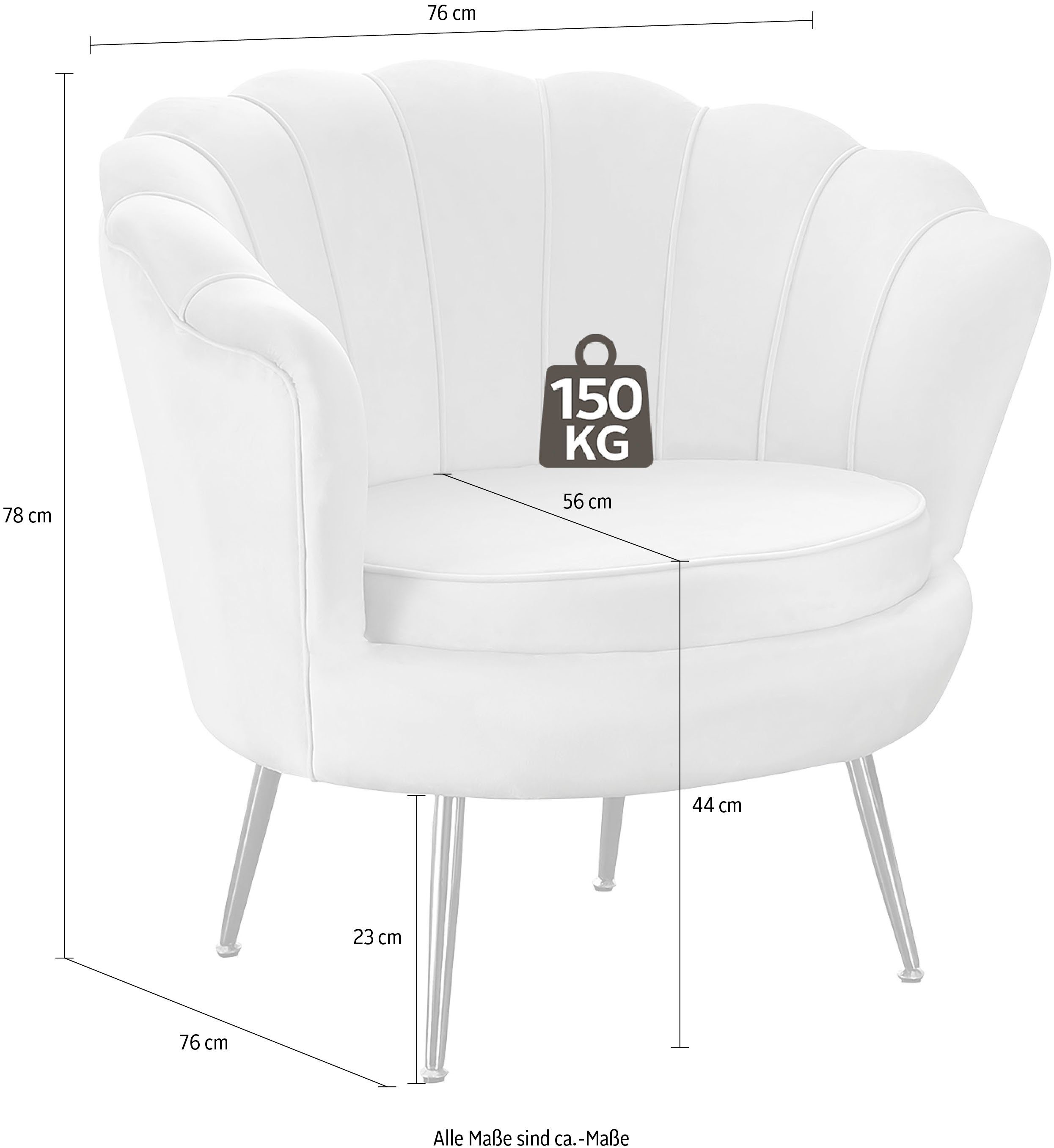 SalesFever Loungestoel Clam opvallend schelpdesign