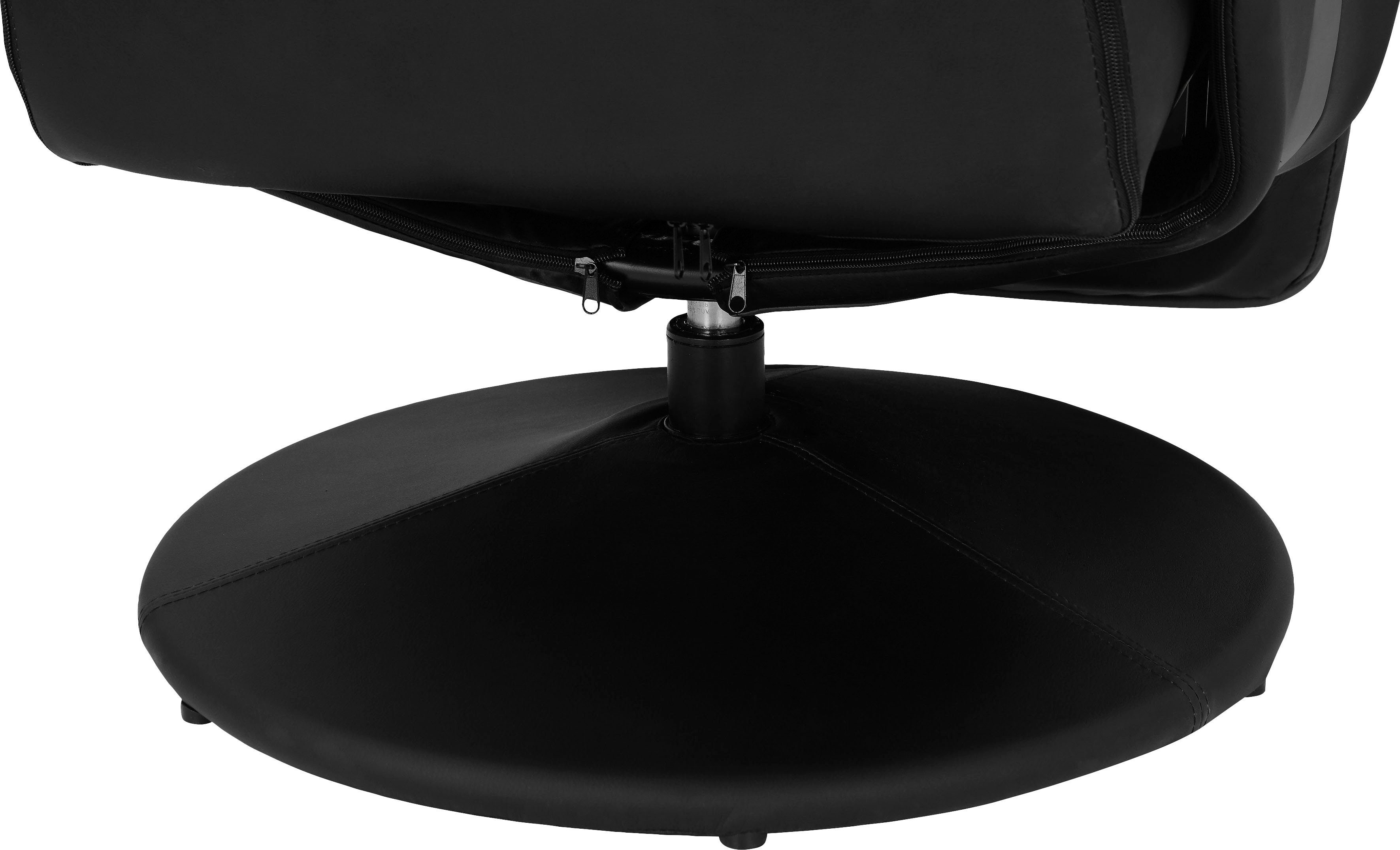 INOSIGN Relaxfauteuil Liljana Draaifunctie,1 kussen als hoofdsteun, metalen frame, zithoogte 47 cm
