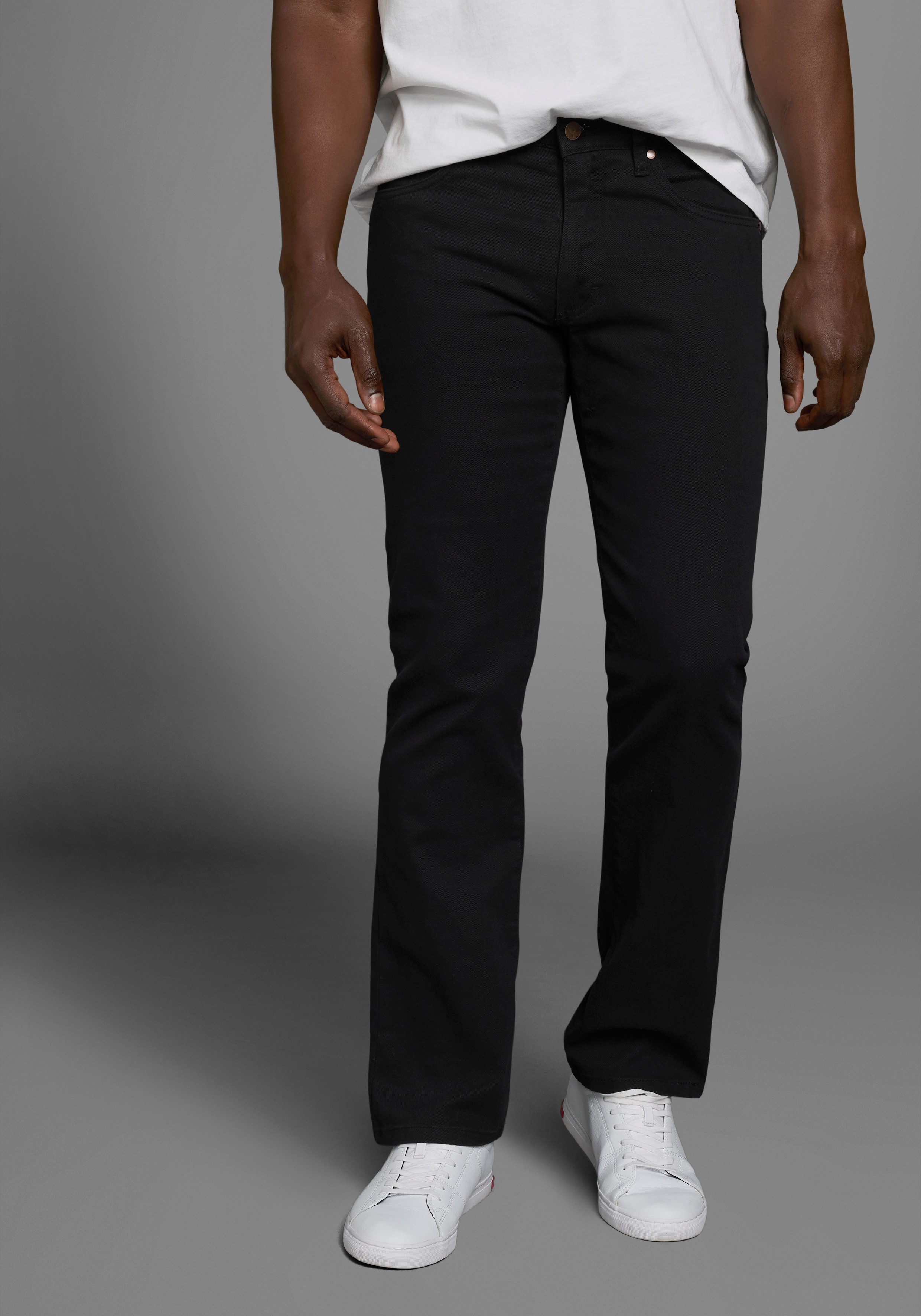 Arizona Stretch jeans John rechte pasvorm, lage taille, met five-pocket-configuratie (set, 2-delig)