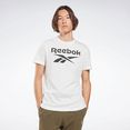 reebok t-shirt reebok identity big logo wit