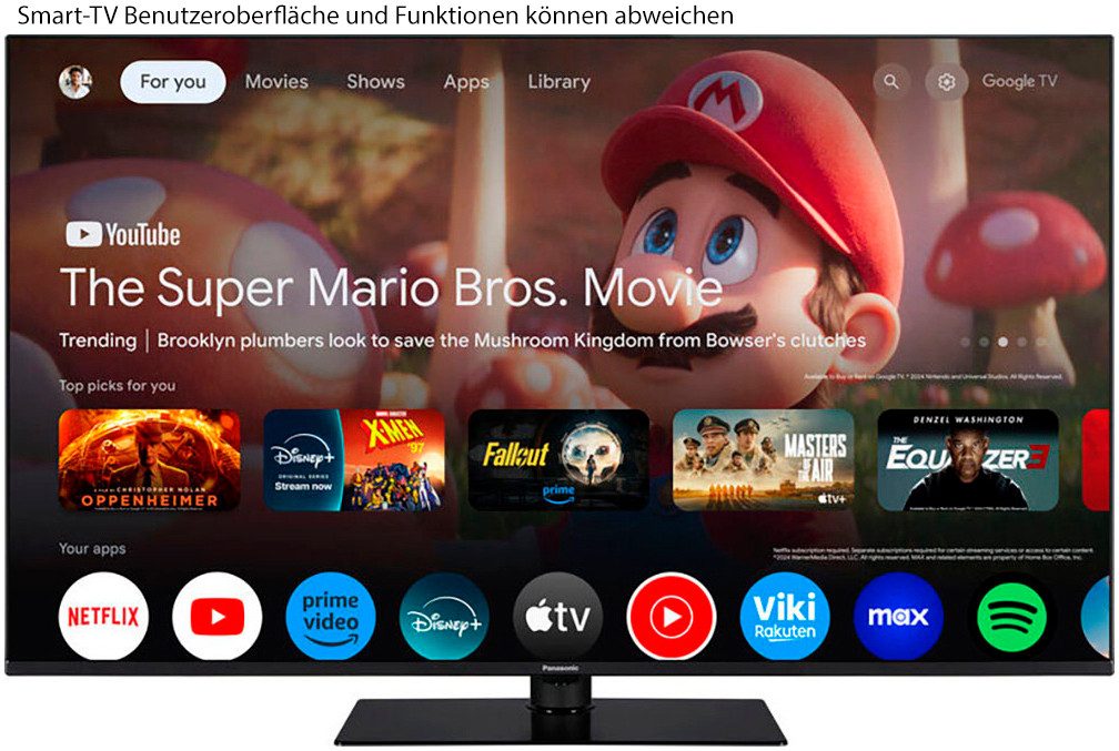 Panasonic Led-TV TN-50W70AEZ, 126 cm / 50", 4K Ultra HD, Google TV - Smart TV