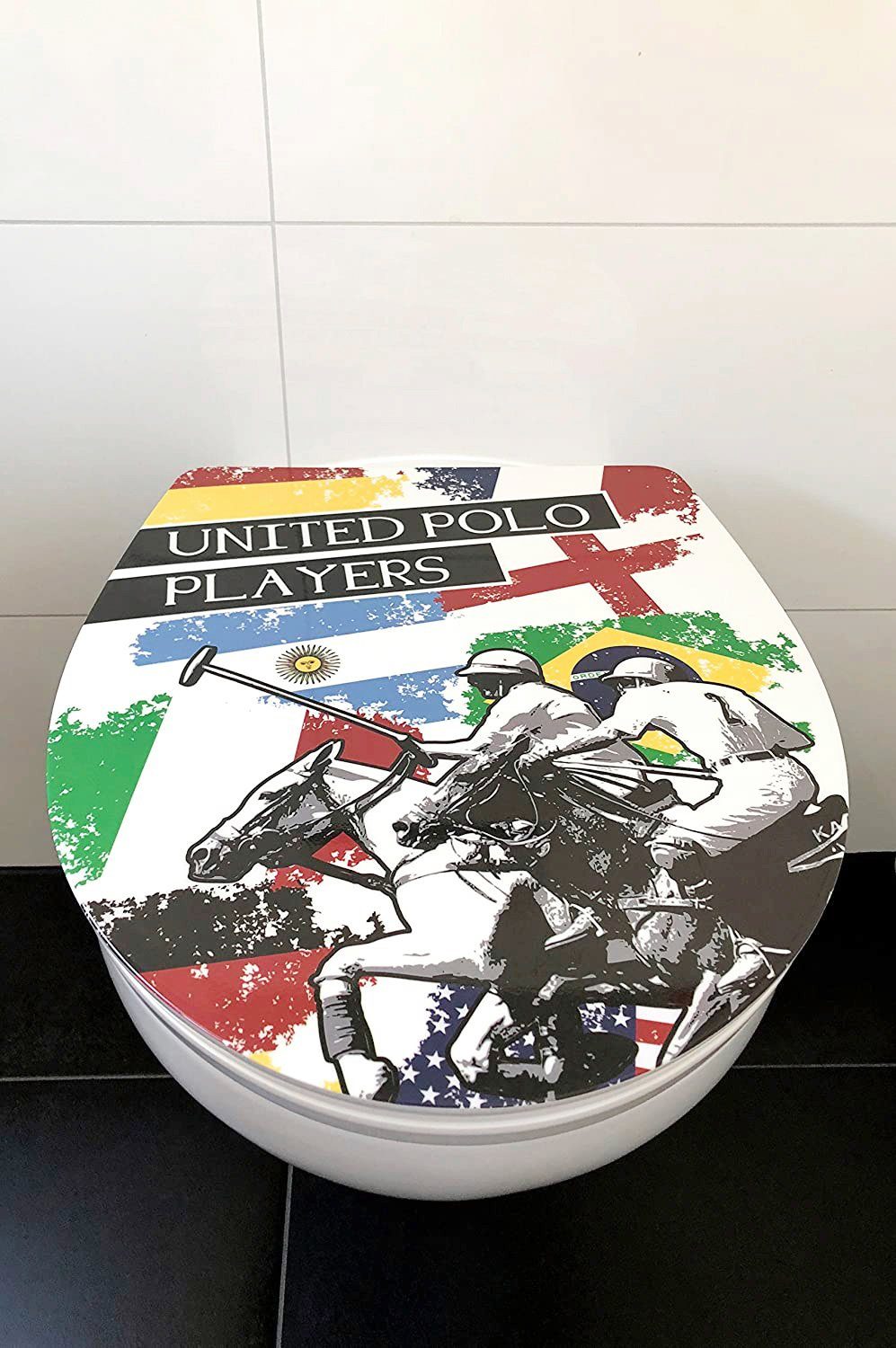 ADOB Toiletzitting United Polo Soft-closemechanisme, voor het schoonmaken met één druk op de knop afneembaar