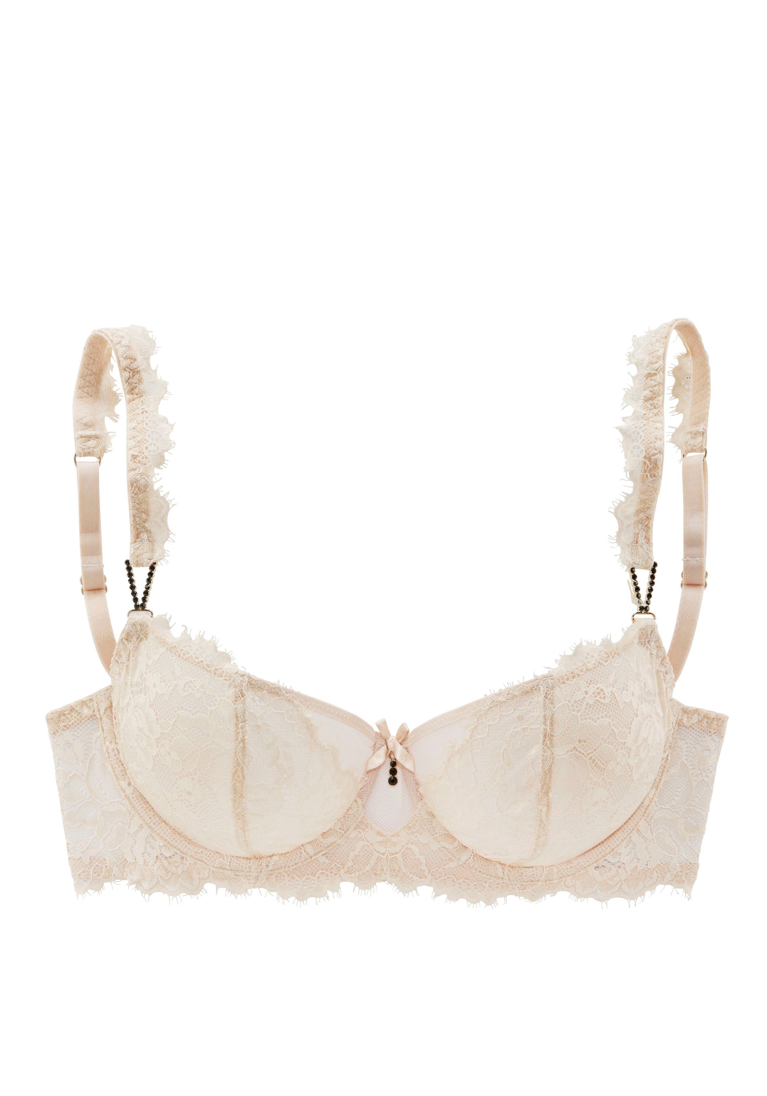 Lascana Balconette-bh met edele sieraccessoires en mooi banddetail, sexy lingerie