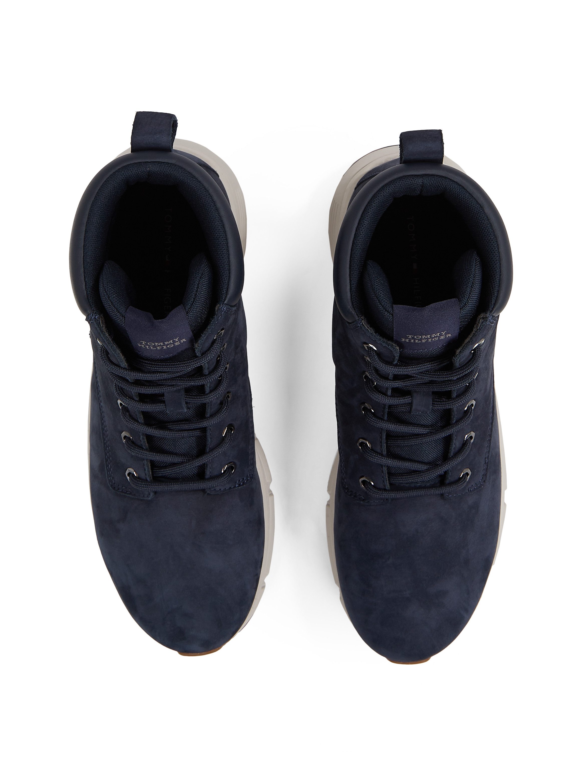 Tommy Hilfiger Veterschoenen LIGHT HILIFIGER NBK HYBRID BOOT vrijetijdsschoen, laarzen, veterschoen met gevoerde schacht