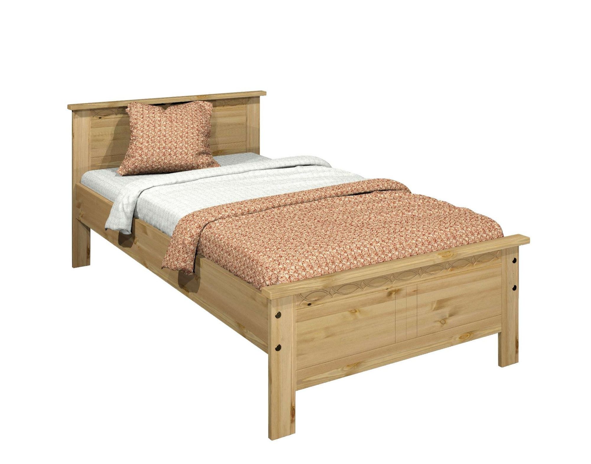 Home affaire Massief houten ledikant Indra, TOPSELLER, landhuisstijl, elegant design, gecertificeerd massief hout