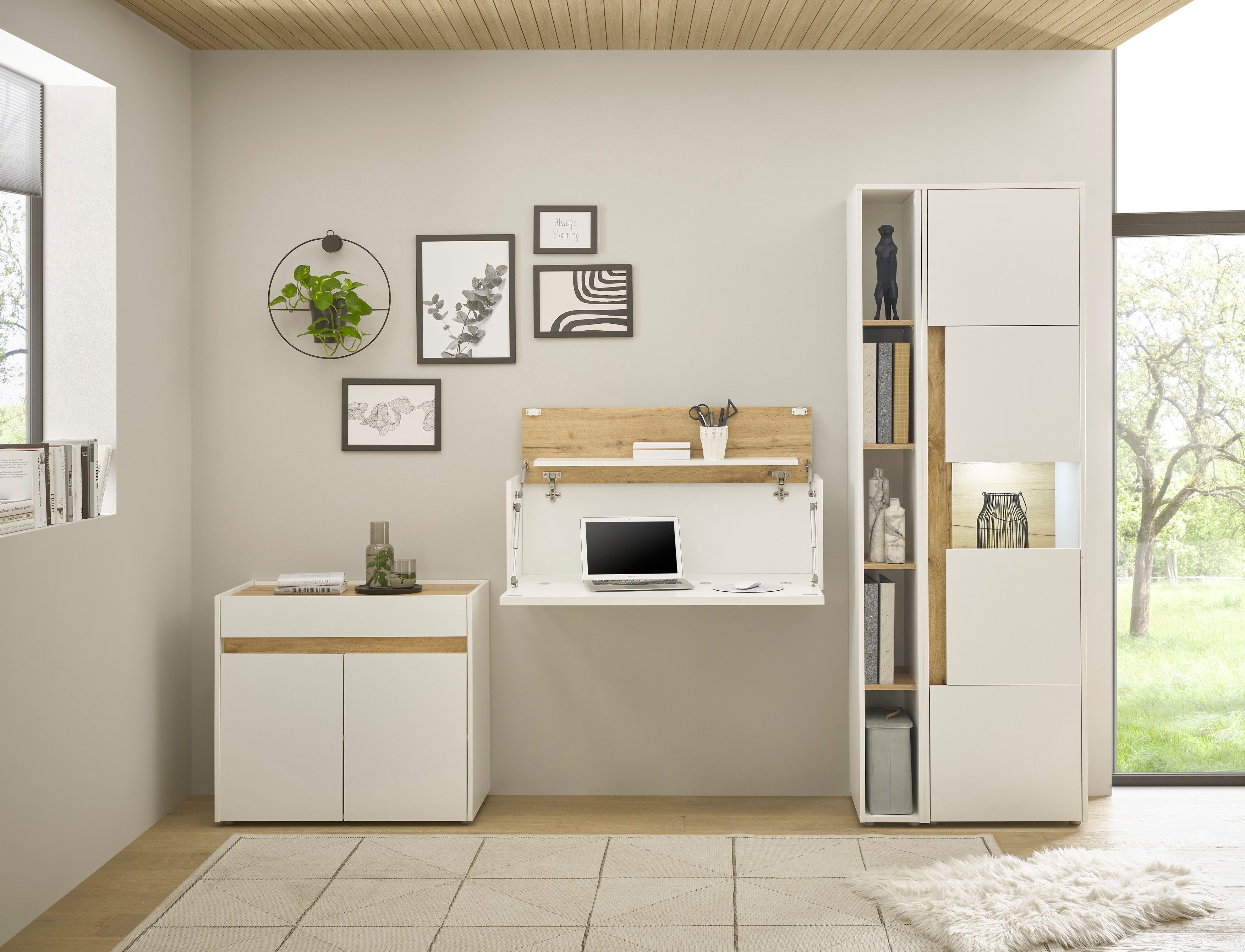 INOSIGN Set kantoormeubelen City/Giron (set, 4-delig) kantoorsets wit