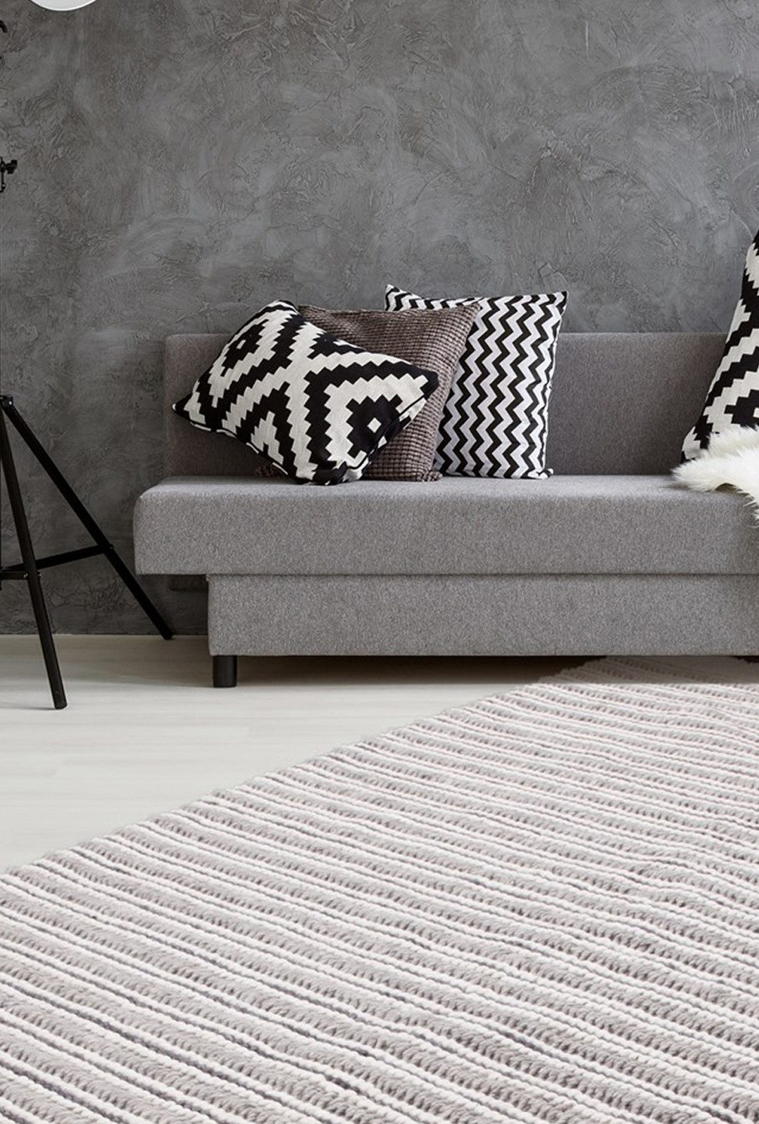 calo-deluxe Vloerkleed Bature 200 Wol met viscose en franje, woonkamer