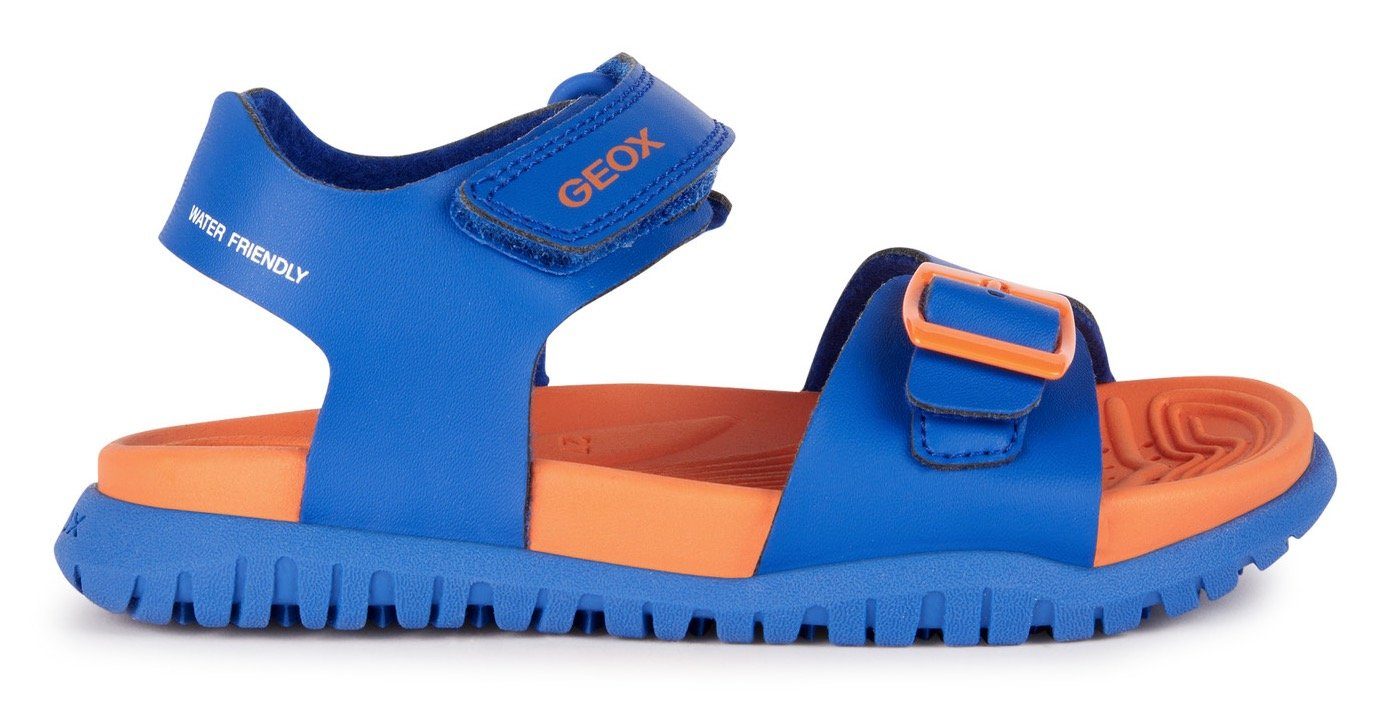 Geox Badslippers J SANDAL FOMMIEX BOY zomerschoen badschoen klittenbandschoen met klittenbandsluiting