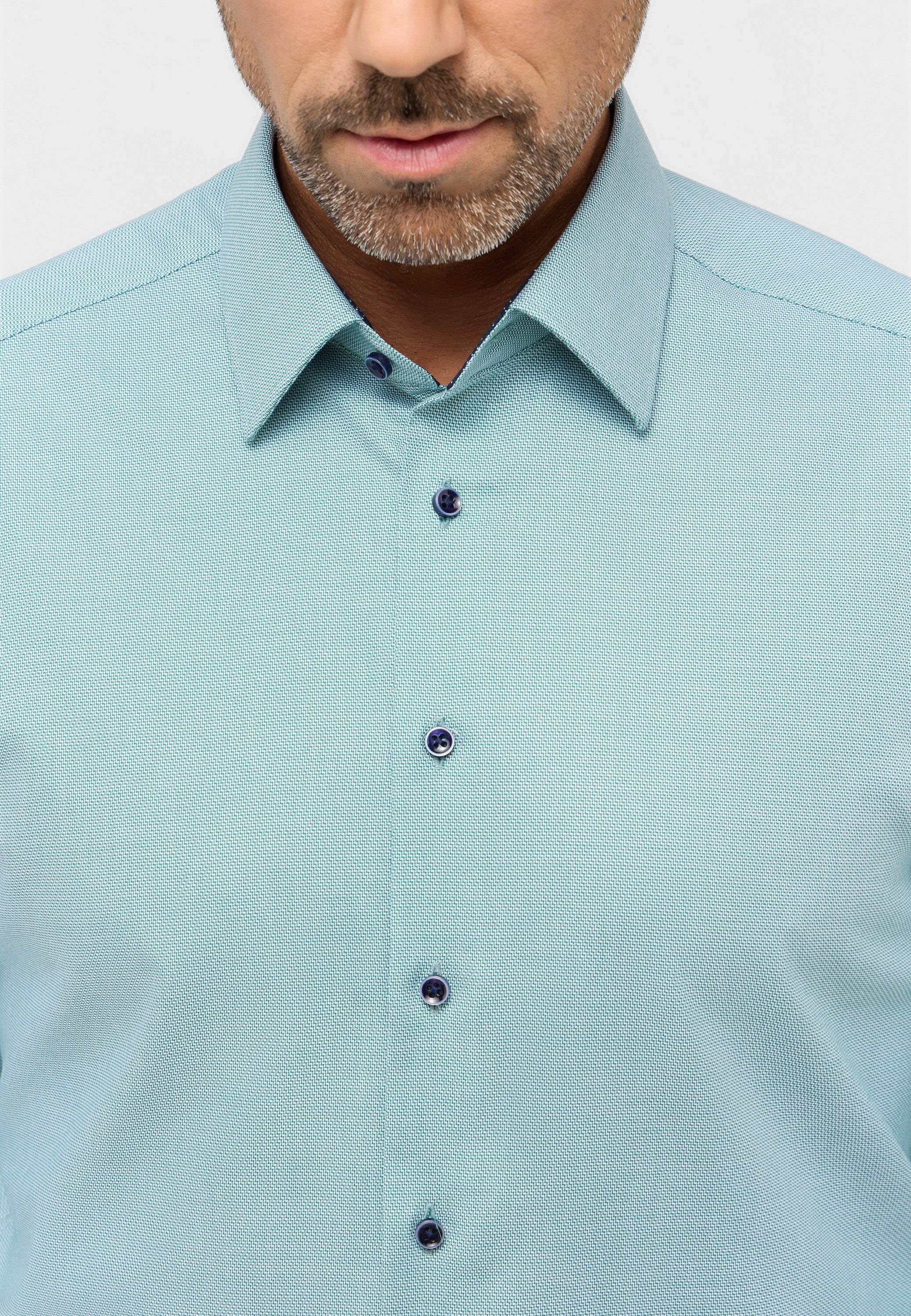 Eterna Overhemd met lange mouwen MODERN FIT NON IRON (strijkvrij)