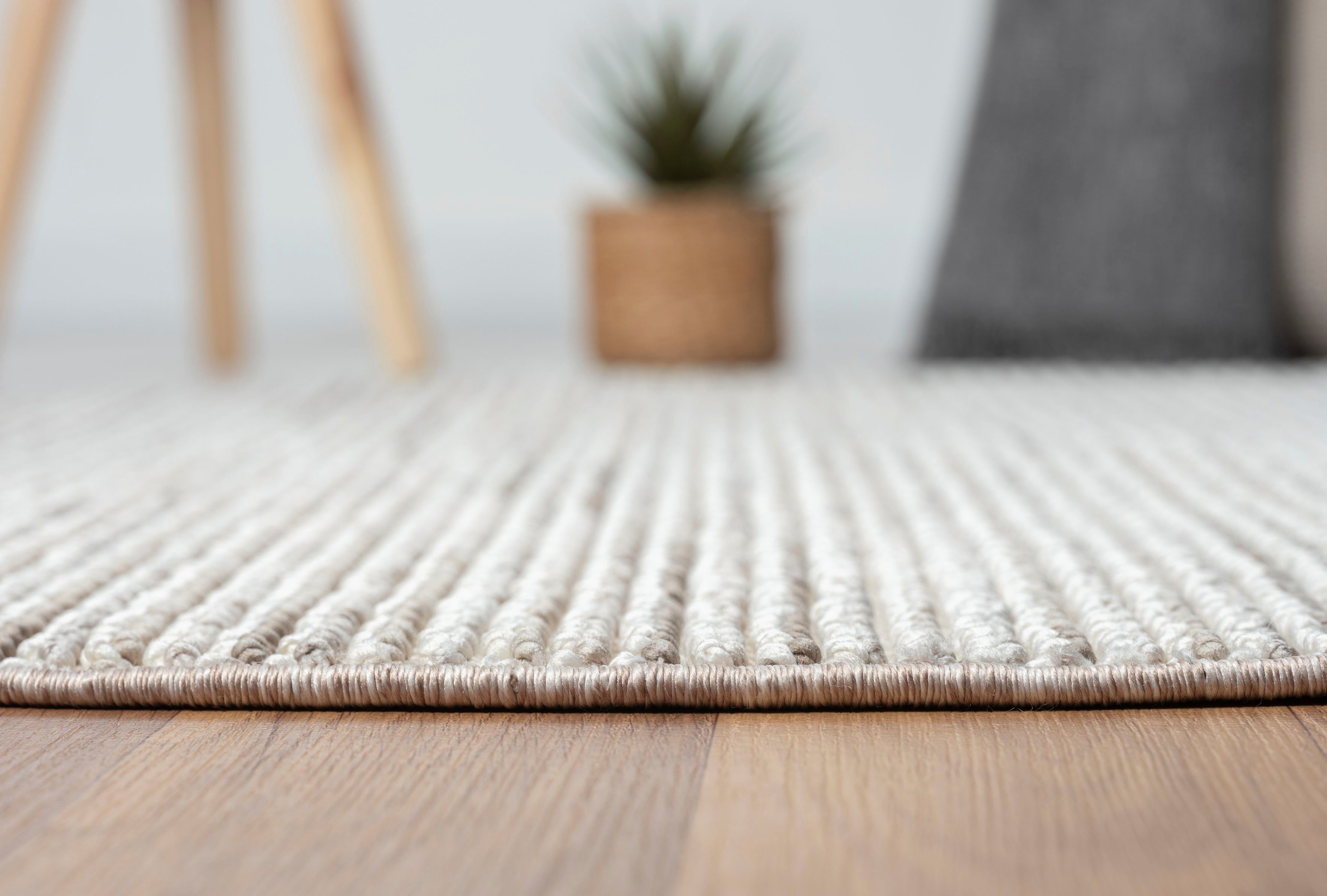 Myflair Möbel & Accessoires Vloerkleed AVA Uni kleuren, gemêleerd, sisal-look, ook verkrijgbaar in rechthoekig