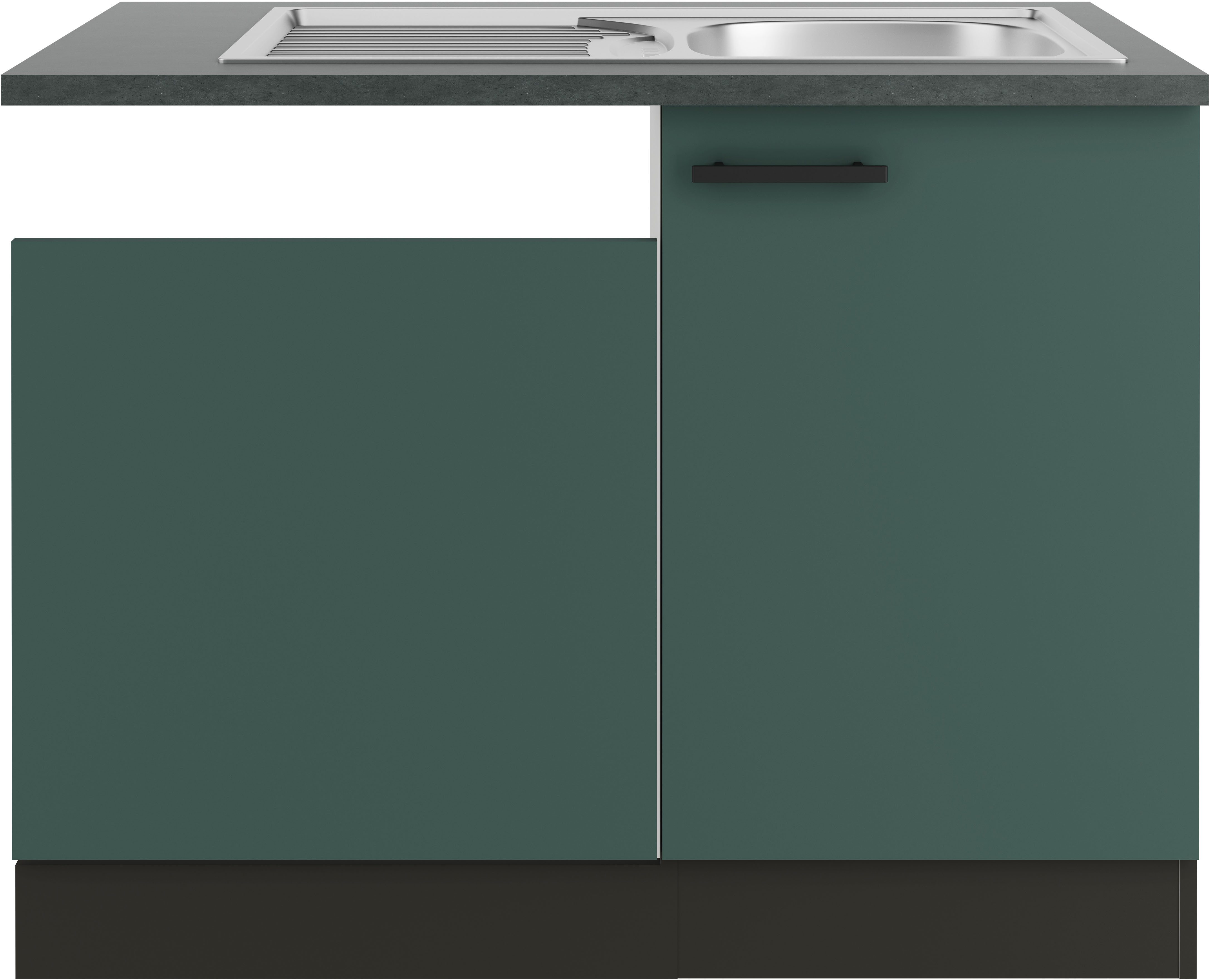 OPTIFIT Gootsteenkast Palma Breedte 110 cm, geschikt voor gedeeltelijk geïntegreerde vaatwassers