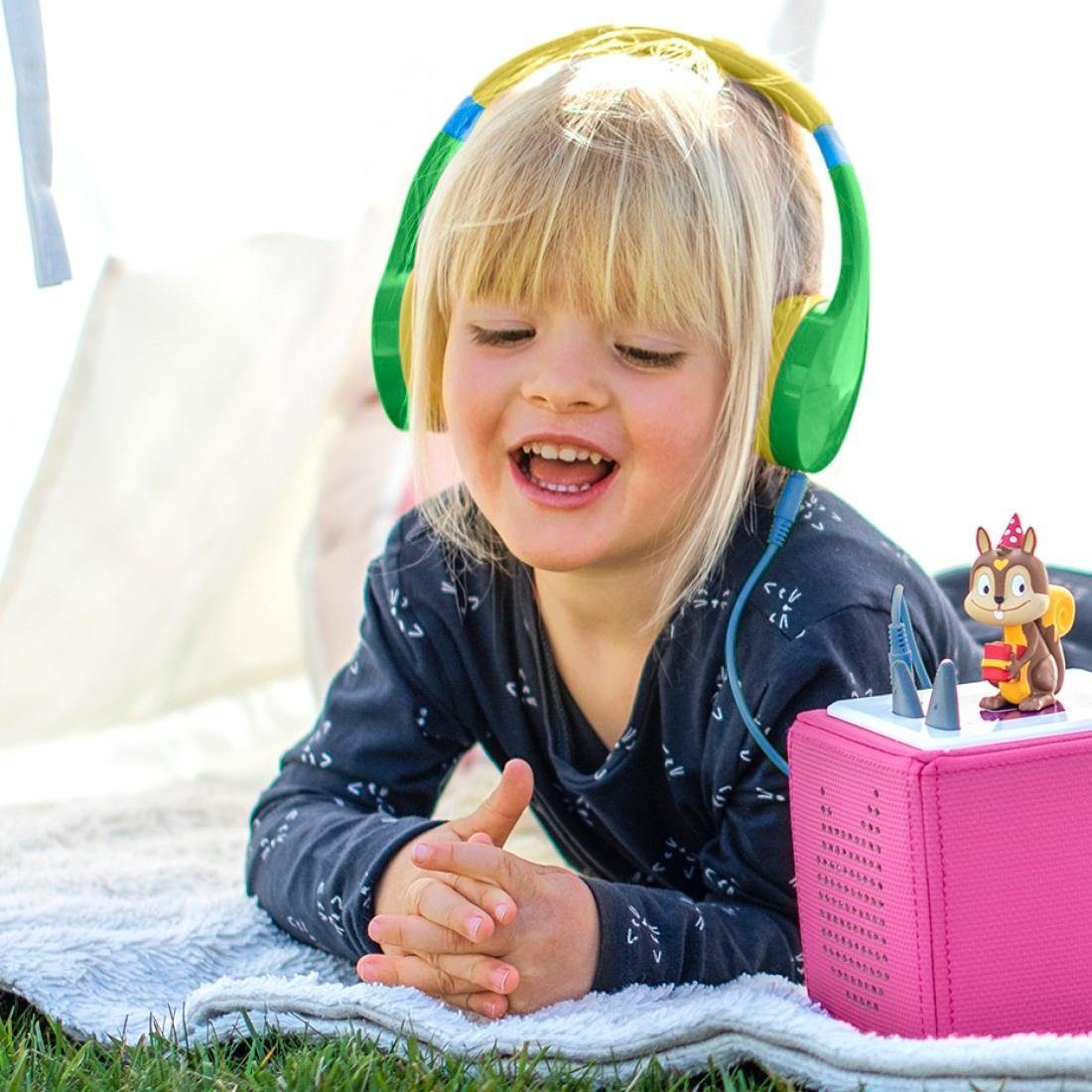 Hama Kinder koptelefoon Kindkoptelefoon met kabel (85 dB volume beperking, on-ear) Maat verstelbaar, geïntegreerde microfoon, Siri en Google Assistant