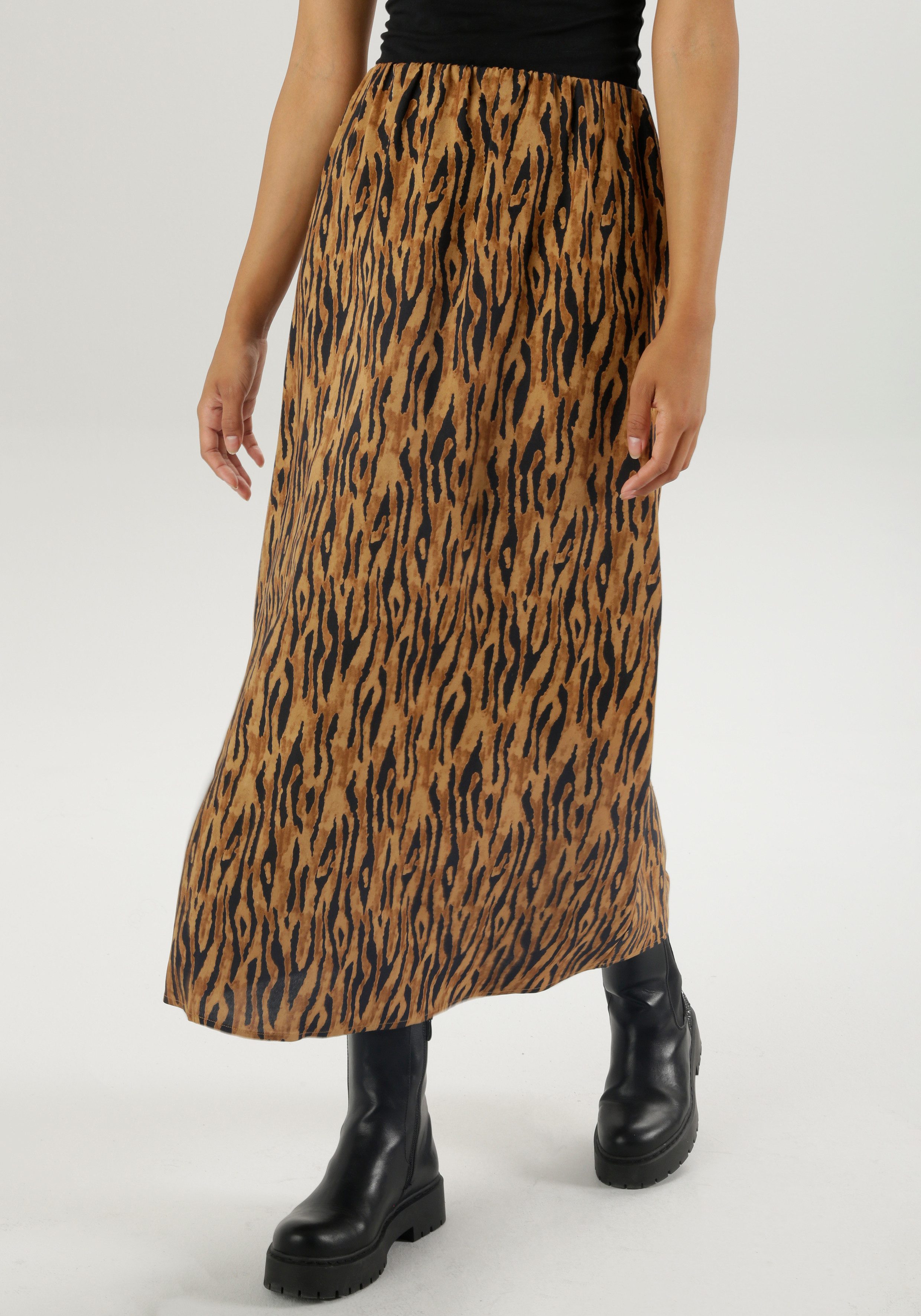 Aniston SELECTED Maxirok met animal-print