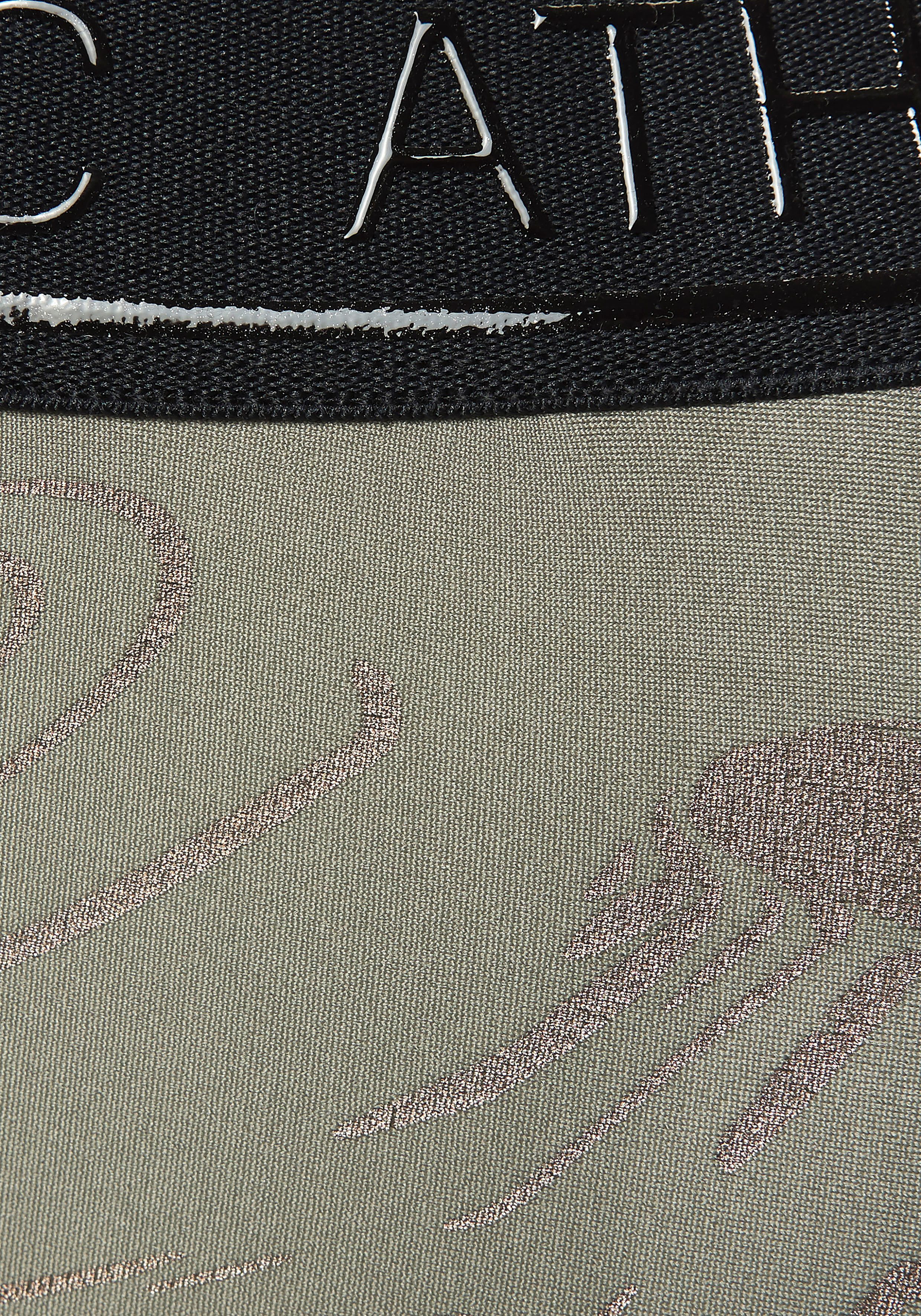 active by Lascana Functionele legging Sportleggings met glanzende print en 3D-tekst