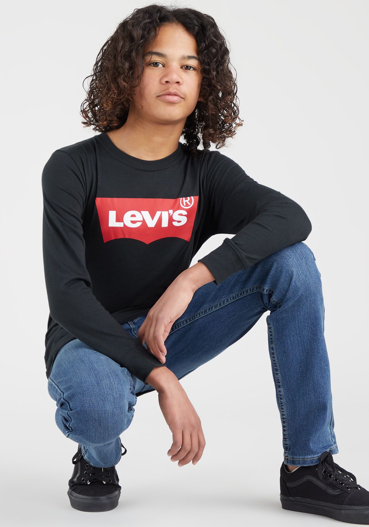 Levi's Kidswear Shirt met lange mouwen L/S BATWING TEE