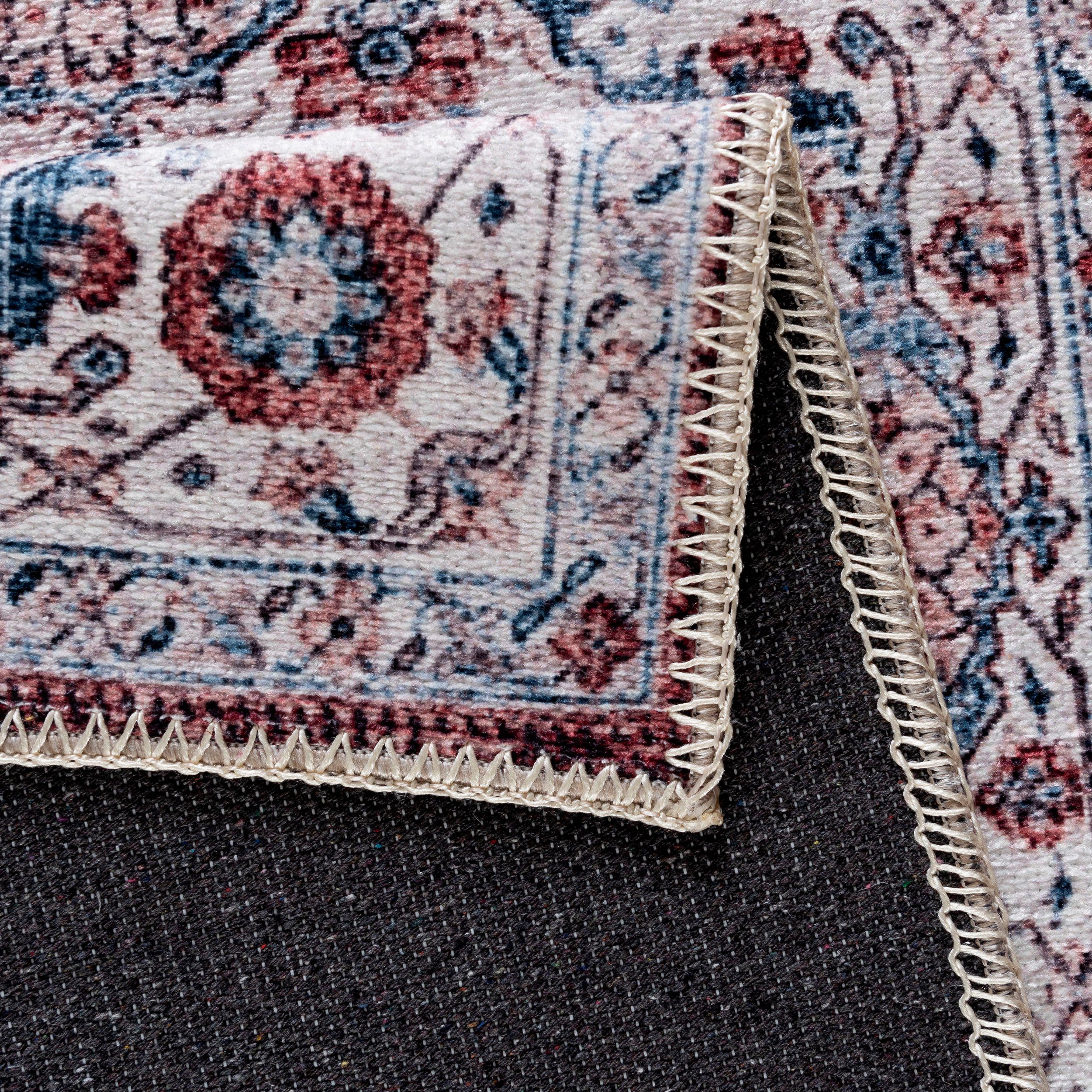 Sehrazat Vloerkleed Vintage 3540 Korte pool, wasbaar, chenille met katoen, woonkamer