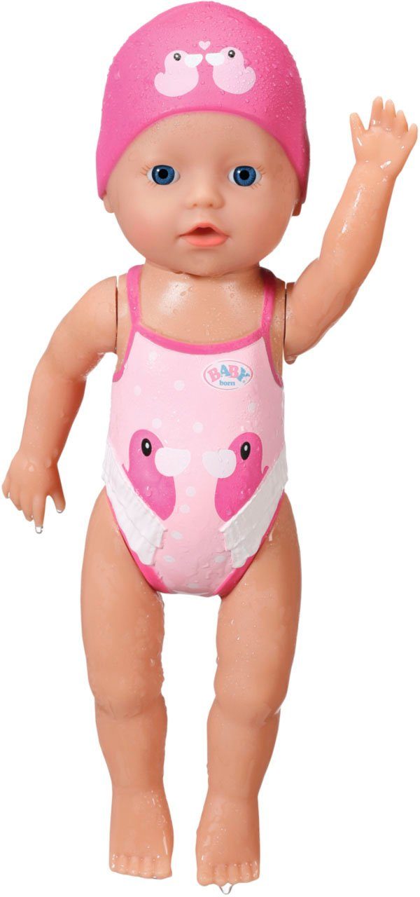 Baby Born Babypop My First Swim Girl, 30 cm zwemt met borstcrawl en vlinderslag