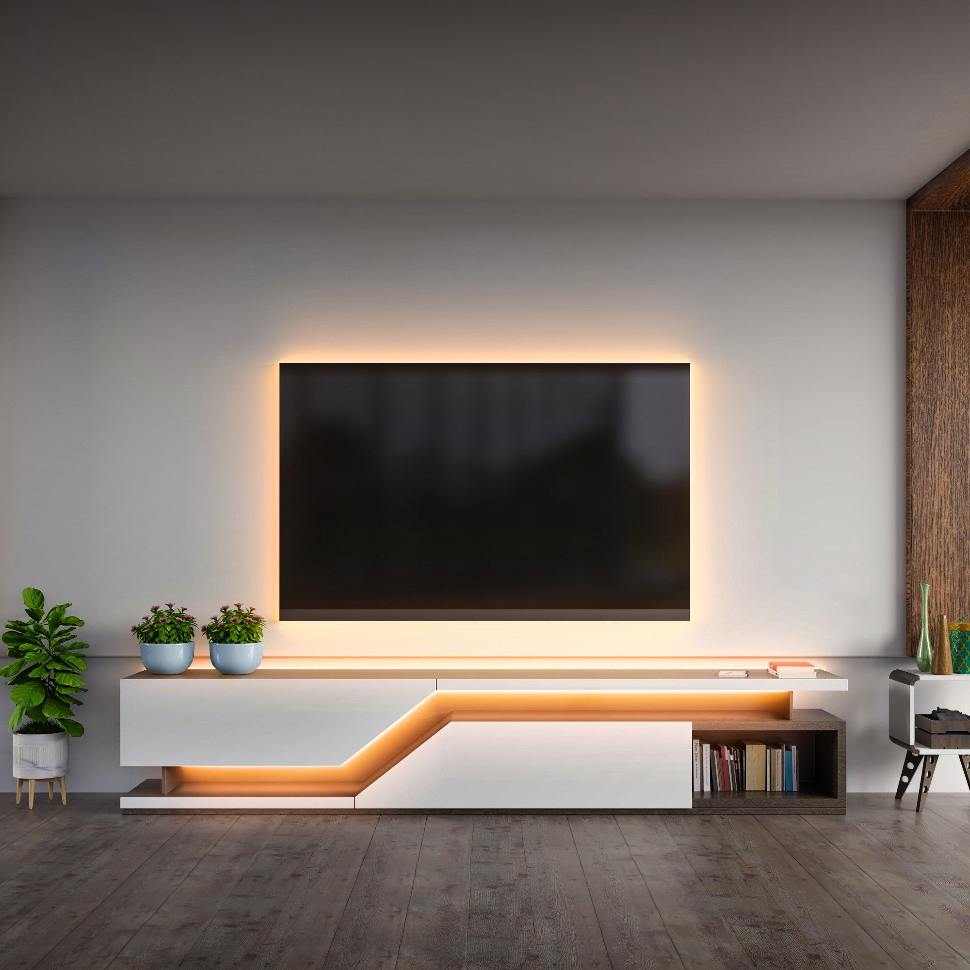 B.K.Licht Led-strip USB LED strip, 5 m, met kleurverandering Lichtstrip, met afstandsbediening, zelfklevend (1 stuk)