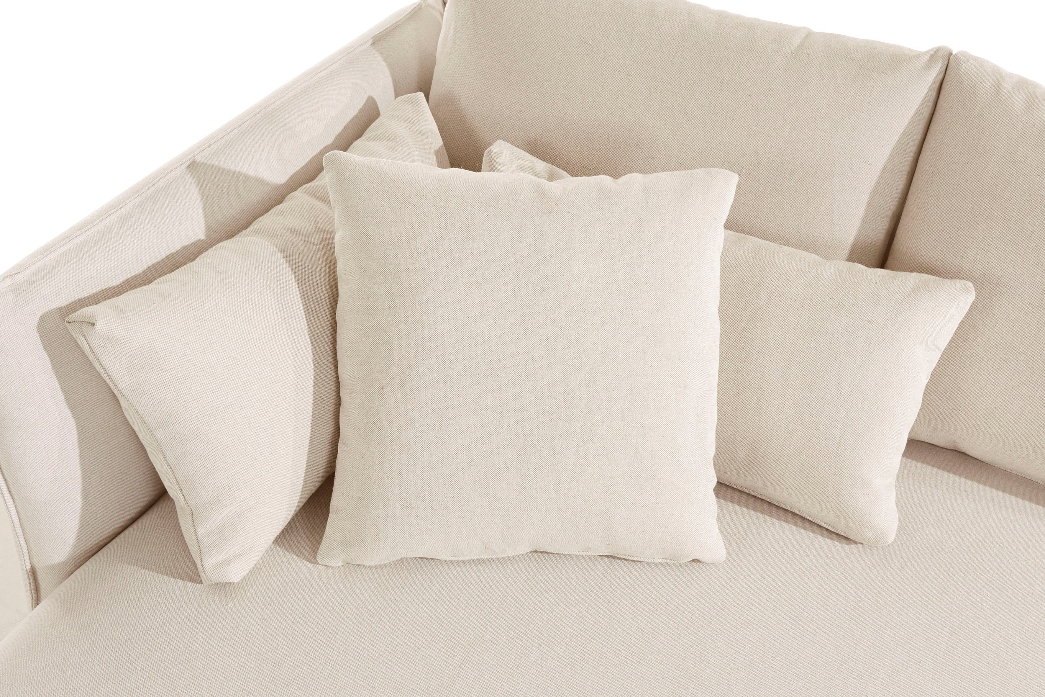 andas Ottomane Nöre korte lounge-module - zelf samenstellen, breedte 138 cm, diepte 128 cm