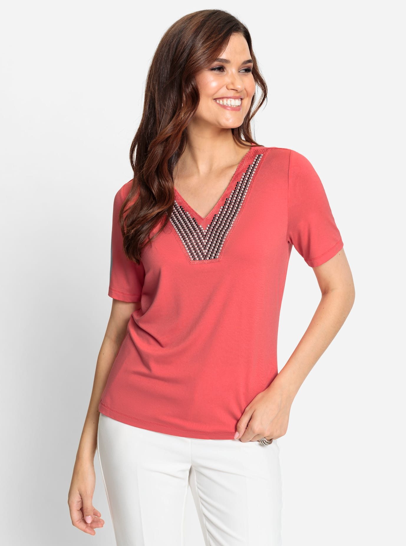 Lady Shirt met korte mouwen Shirt (1-delig)