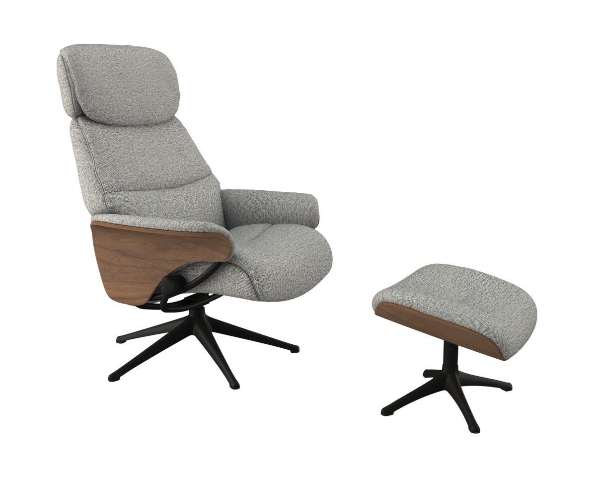 FLEXLUX Relaxfauteuil Aarhus, functionele stoel, gestoffeerde stoel, armleuningen, TV-fauteuil