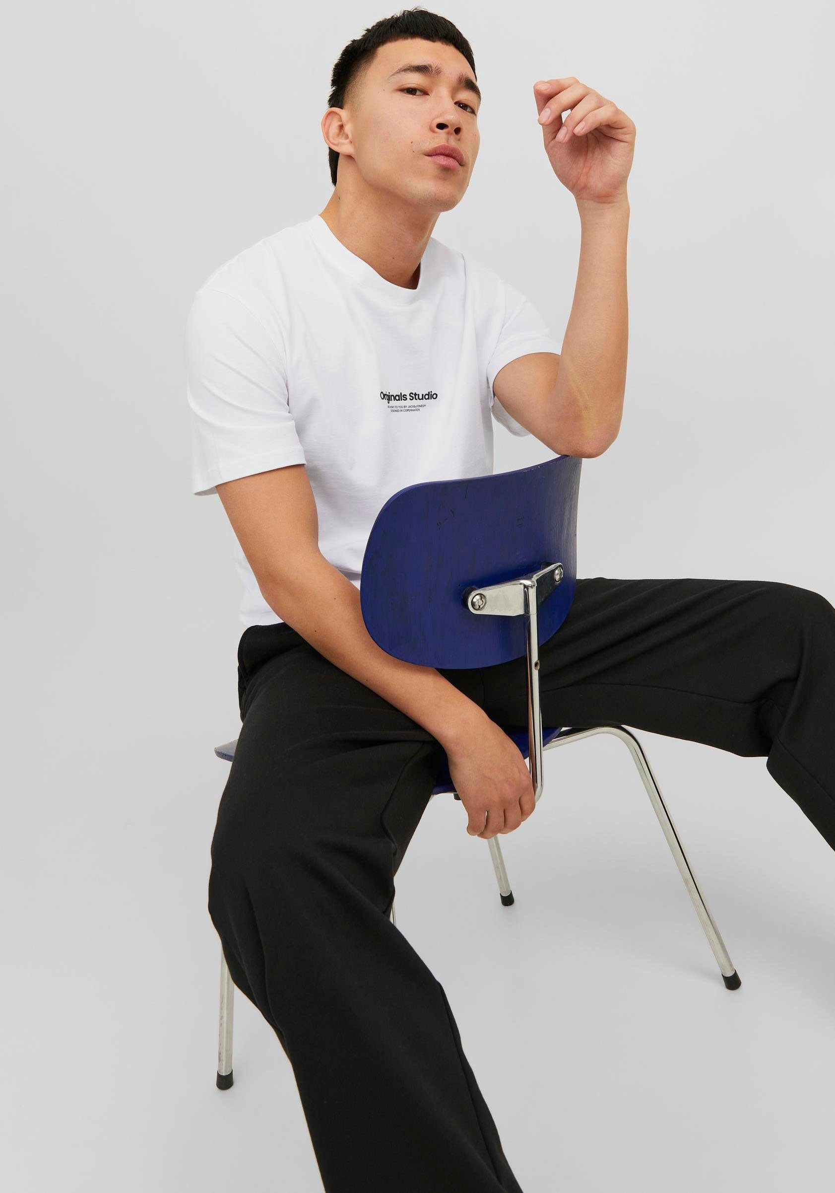 Jack & Jones Shirt met ronde hals JORVESTERBRO TEE SS CREW NECK NOOS