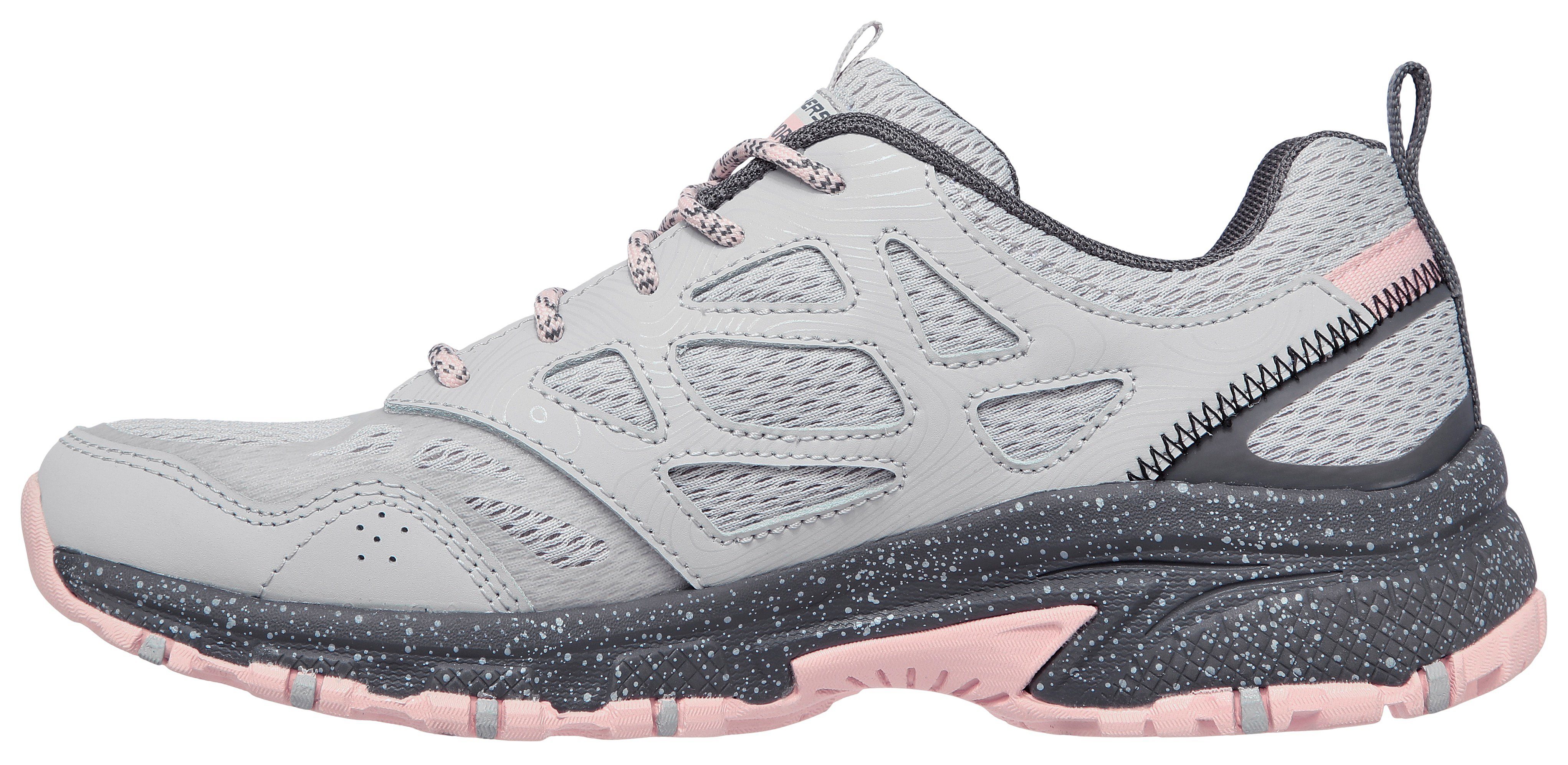 Skechers Sneakers HILLCREST PURE ESCAPADE in materiaalmix, vrijetijdsschoen, lage schoen, veterschoen