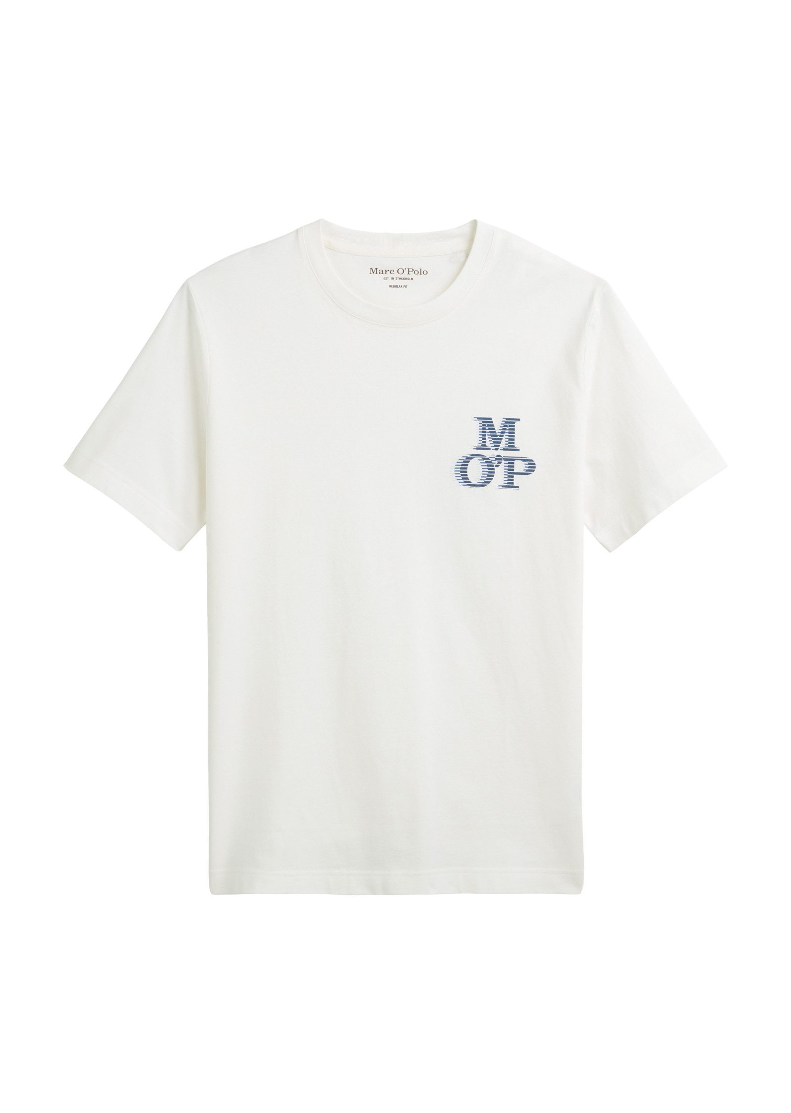 Marc O'Polo T-shirt opvallend logo in 3d-look op de borst