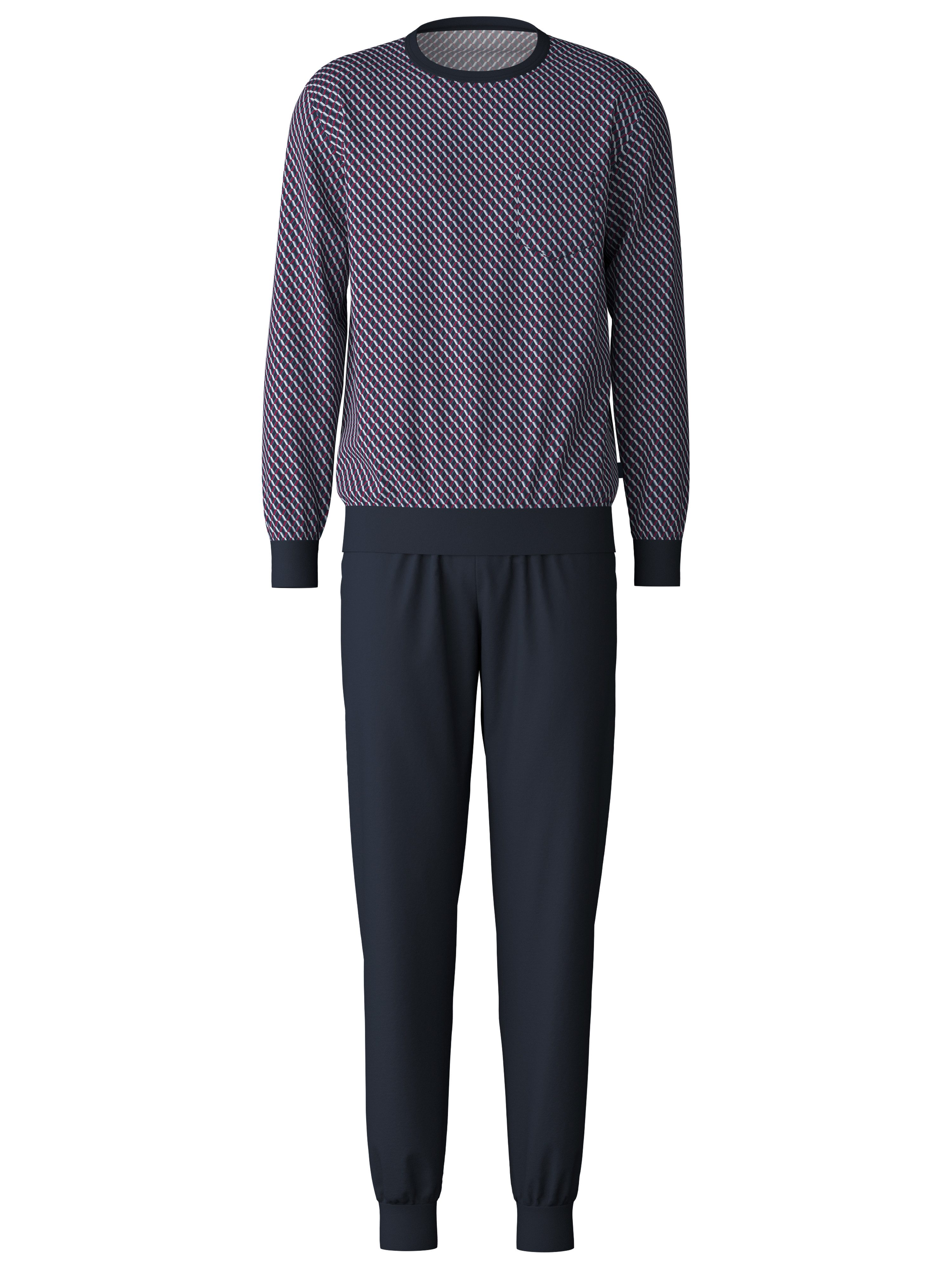 CALIDA Pyjama Relax Imprint met tijdloos design (2-delig)