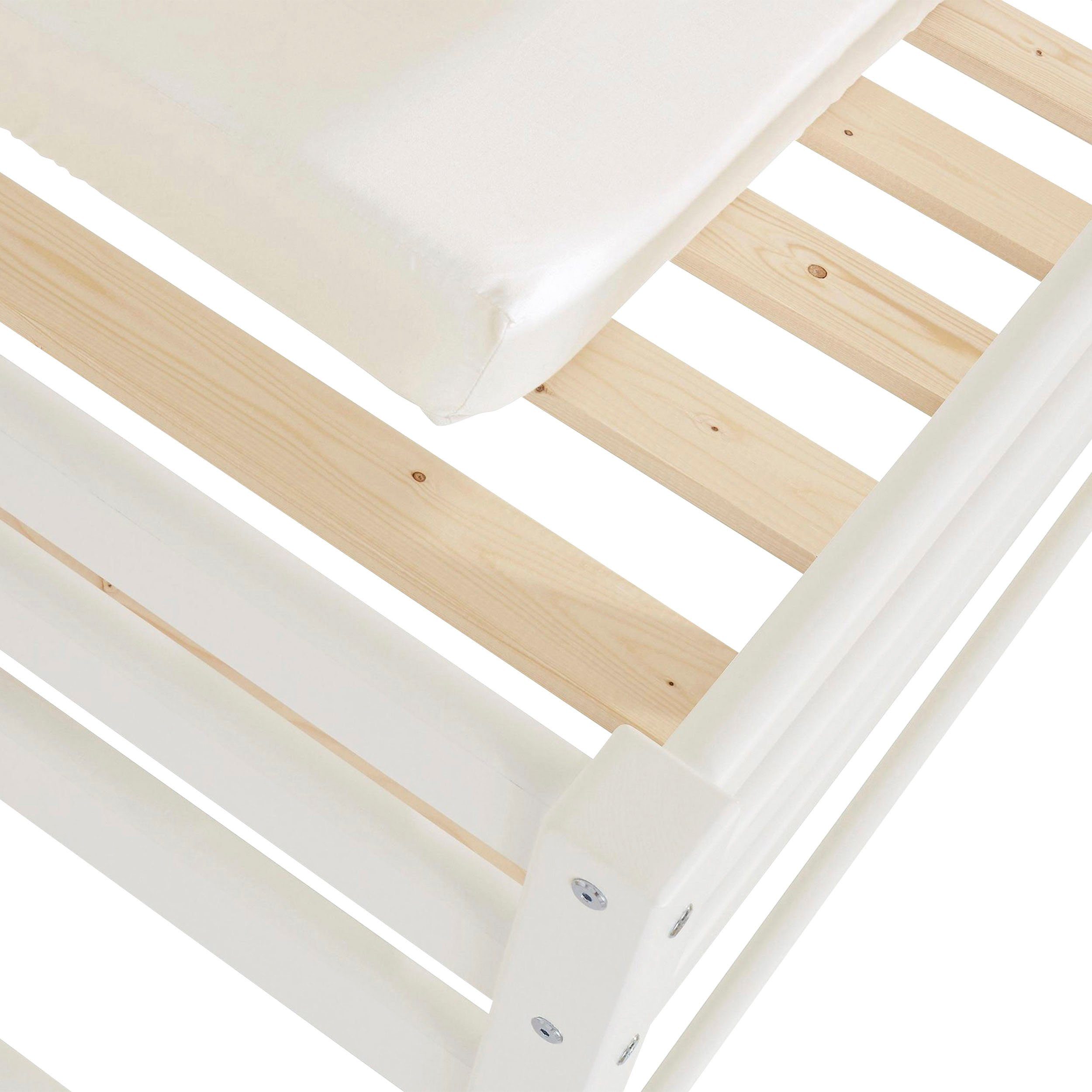 Hoppekids Kinderledikant Eco Dream 70x160, massief met matras & overtrek (2-delig)