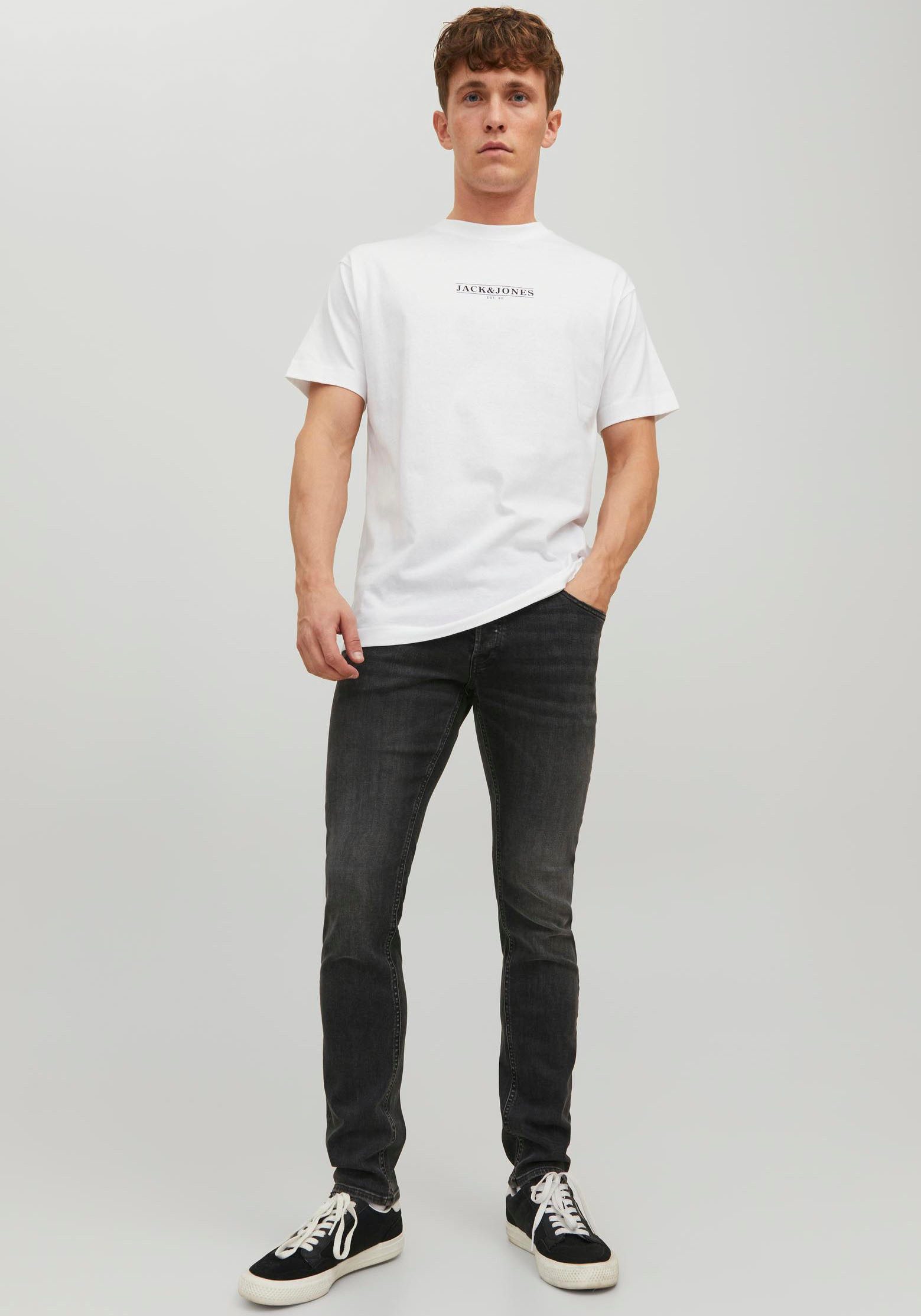 Jack & Jones Slim fit jeans JJIGLENN – Jeans met stretch en figuuraccentuerende silhouet