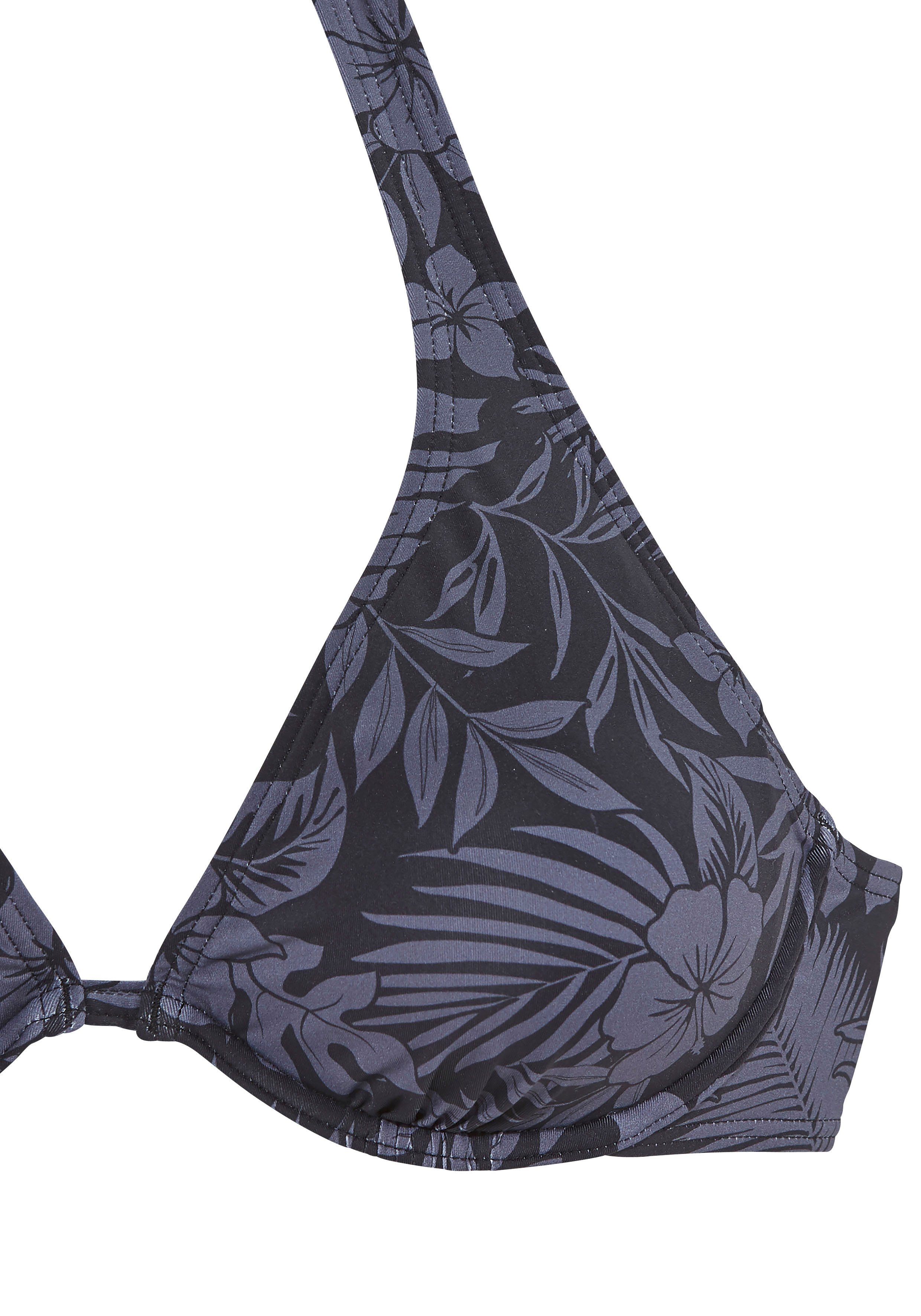 Venice Beach Bikinitop met beugels Moloka met tropische print