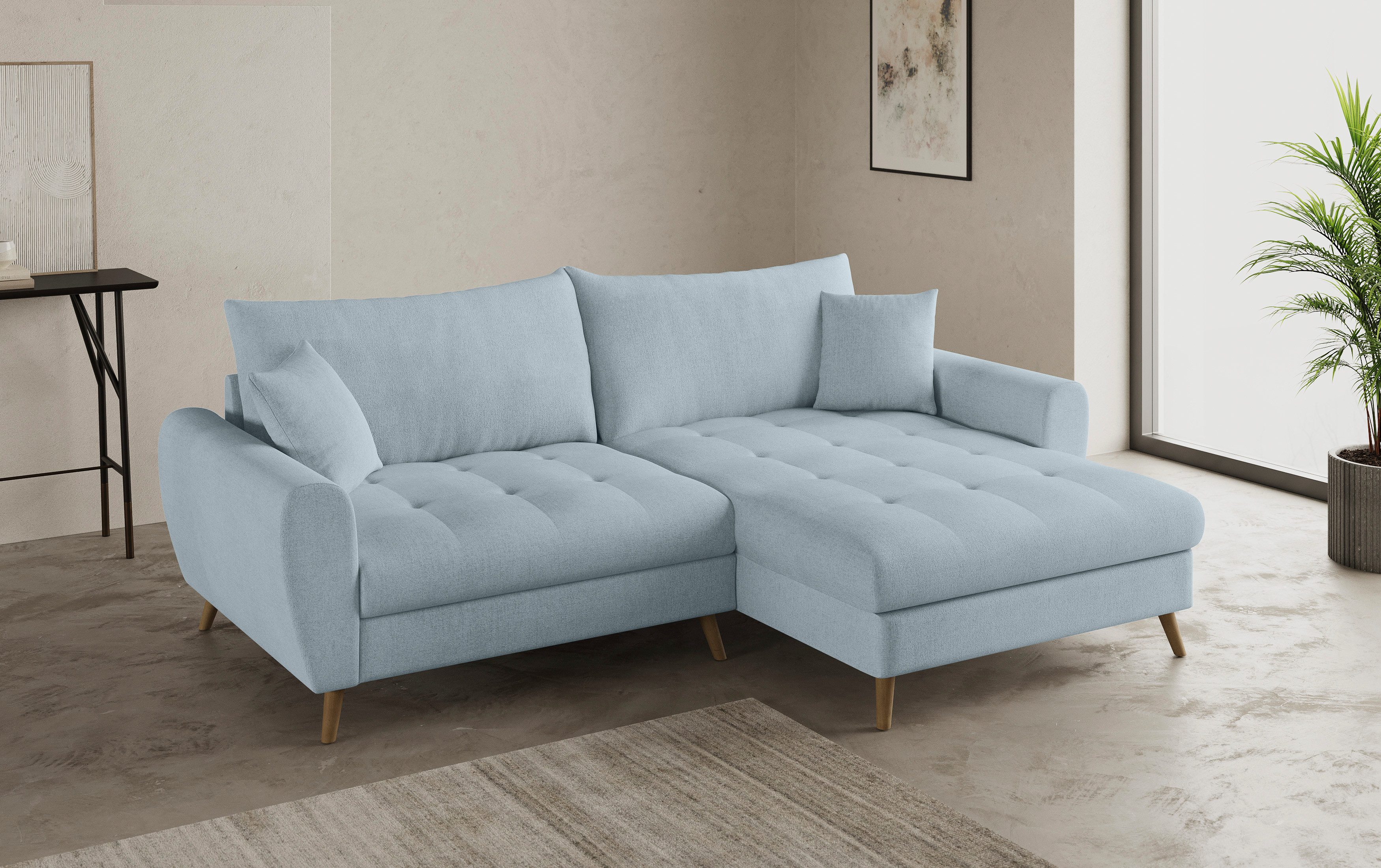 Mr. Couch Hoekbank Blackburn II L-vorm Optioneel met koudschuimvering tot 140 kg belastbaar