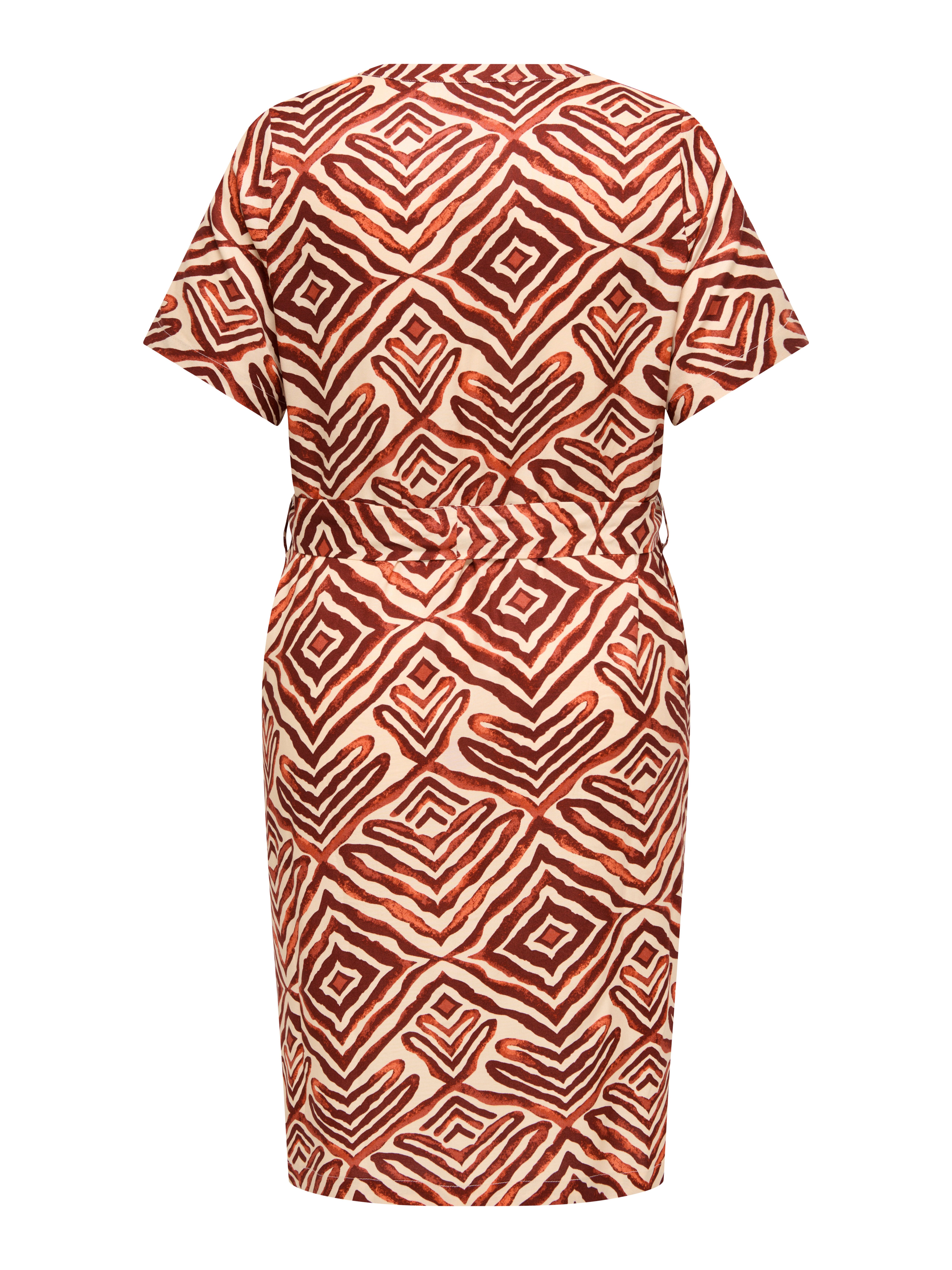 ONLY CARMAKOMA Zomerjurk CARSHILLA 2/4 KNEE DRESS VIS AOP BS