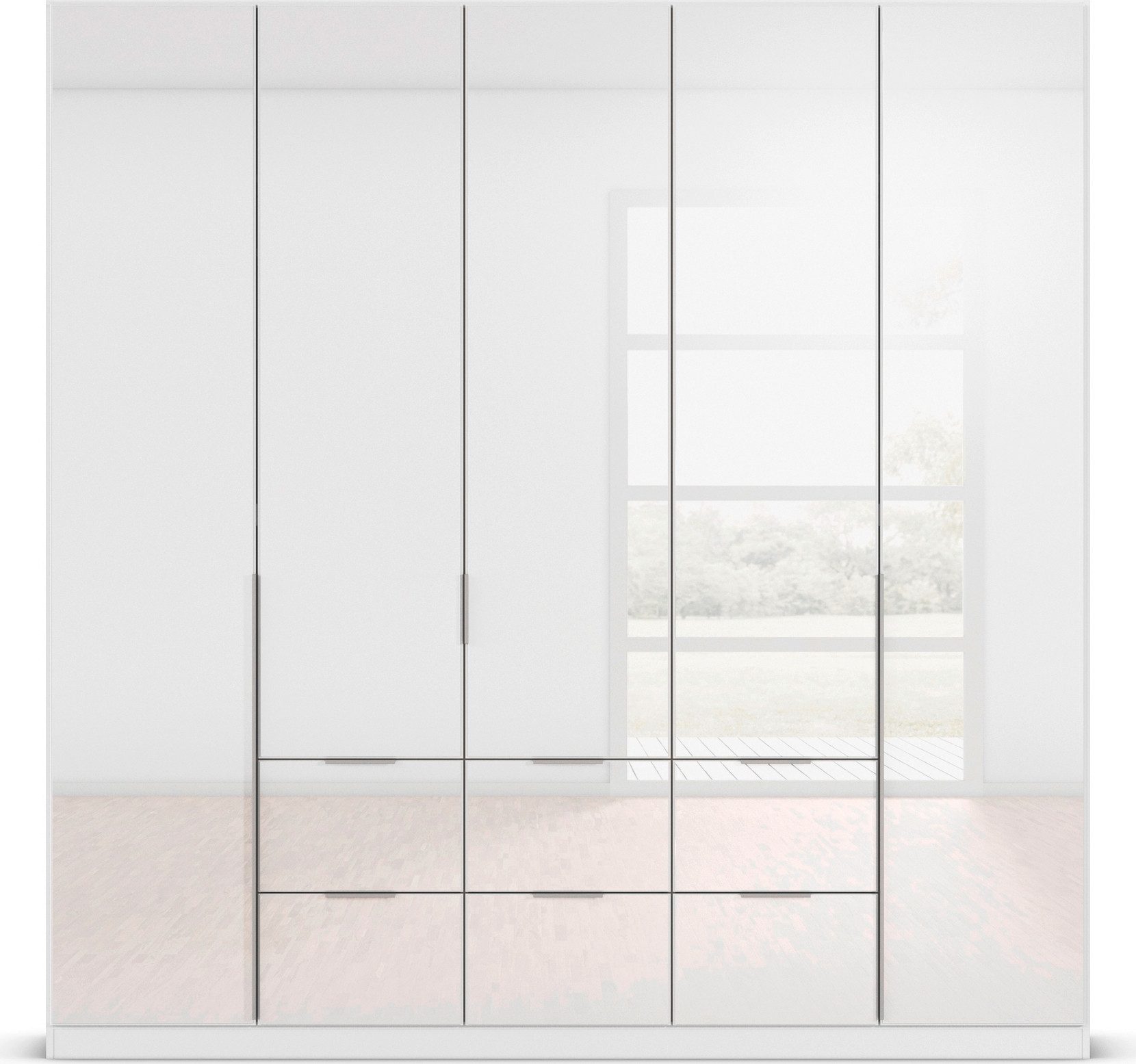 rauch Draaideurkast Kledingkasten kast garderobe AGORDO met glazen front
