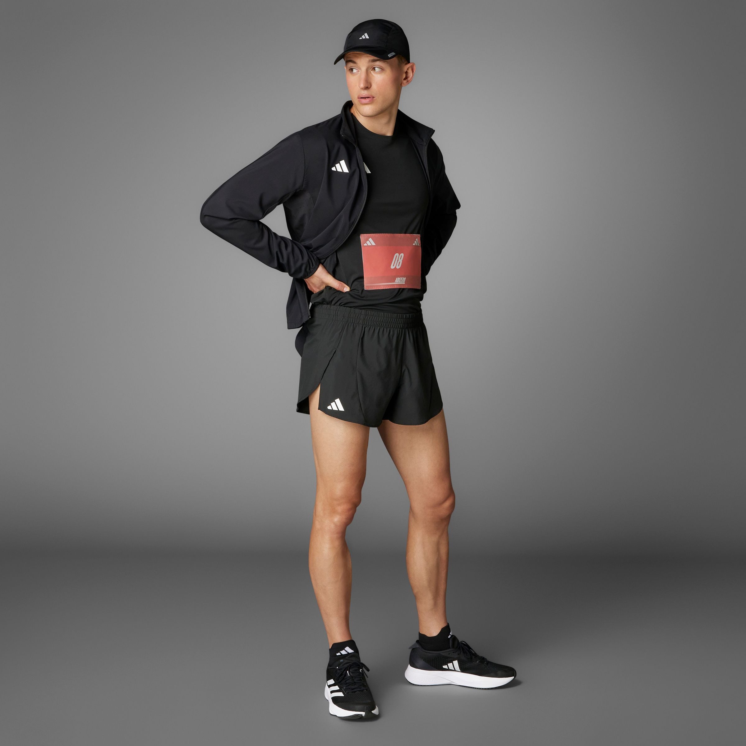 adidas Performance Runningshort ADIZERO E SPLIT (1-delig)