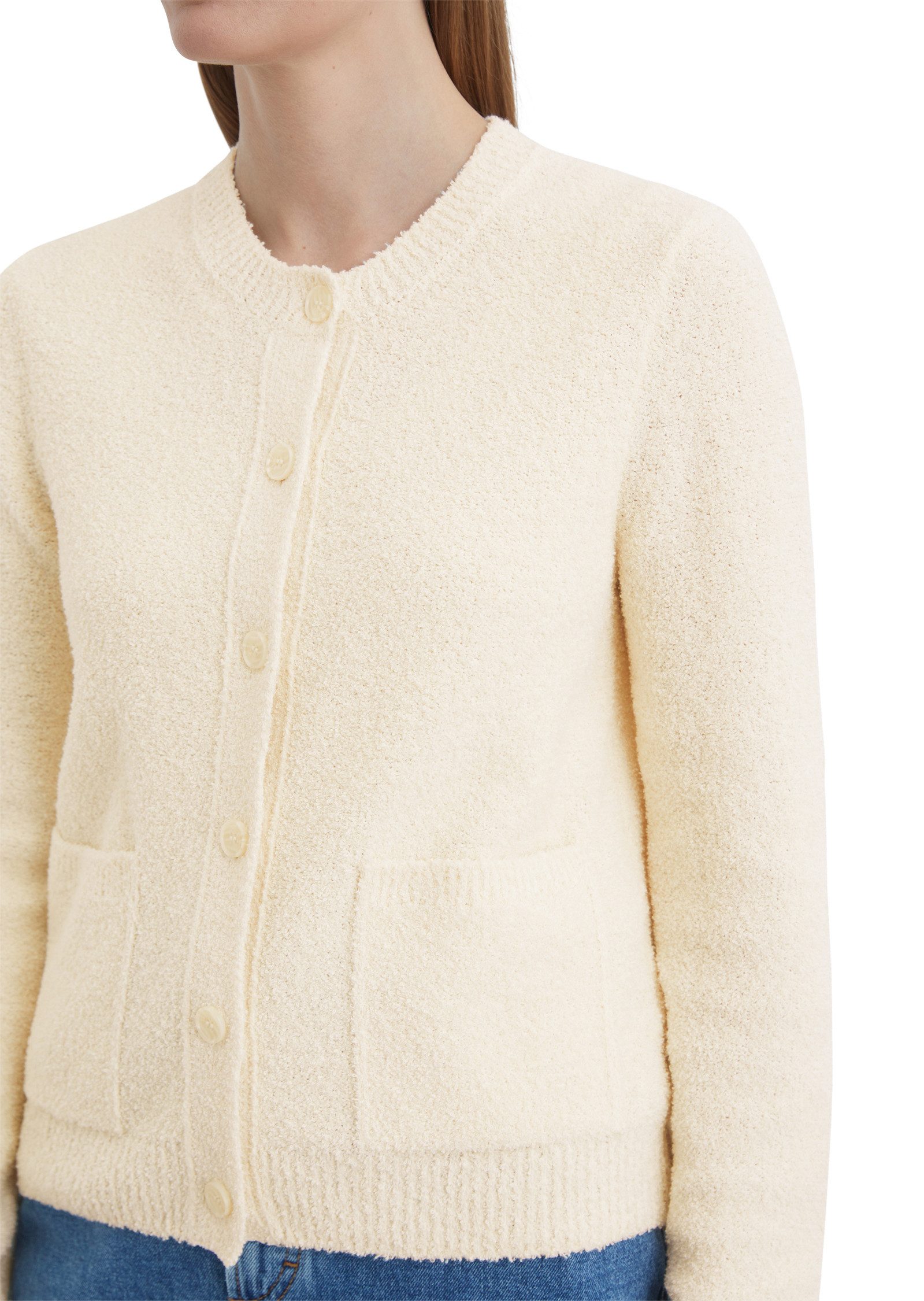 Marc O'Polo Cardigan de haptiek: superzacht met fijne curly-oppervlak