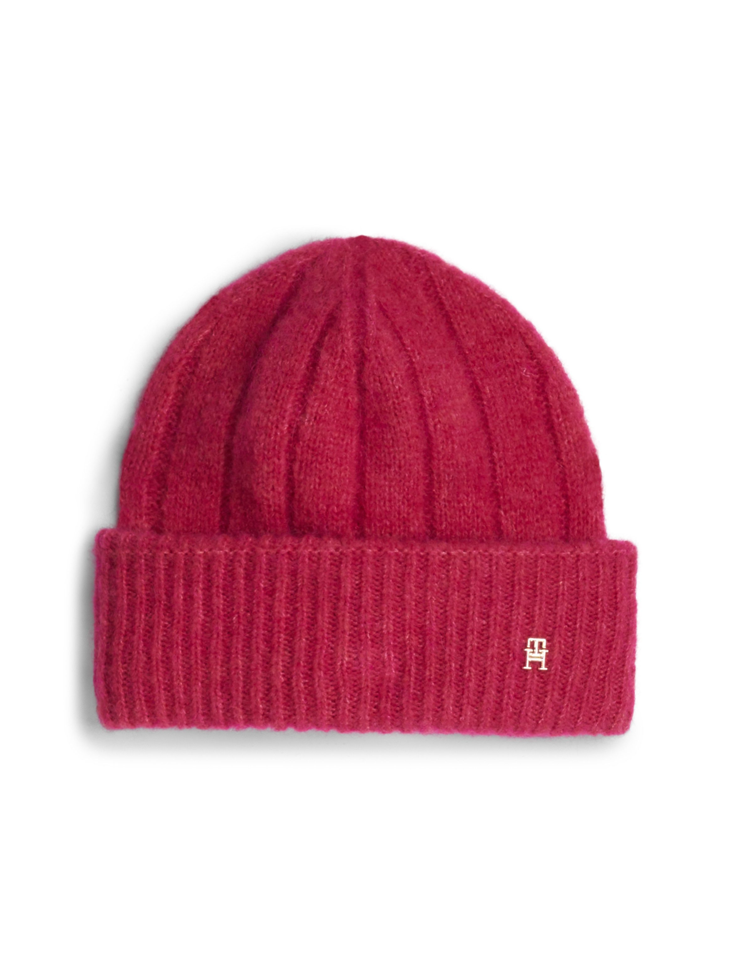 Tommy Hilfiger Beanie TH TIMELESS BEANIE met monogram-embleem