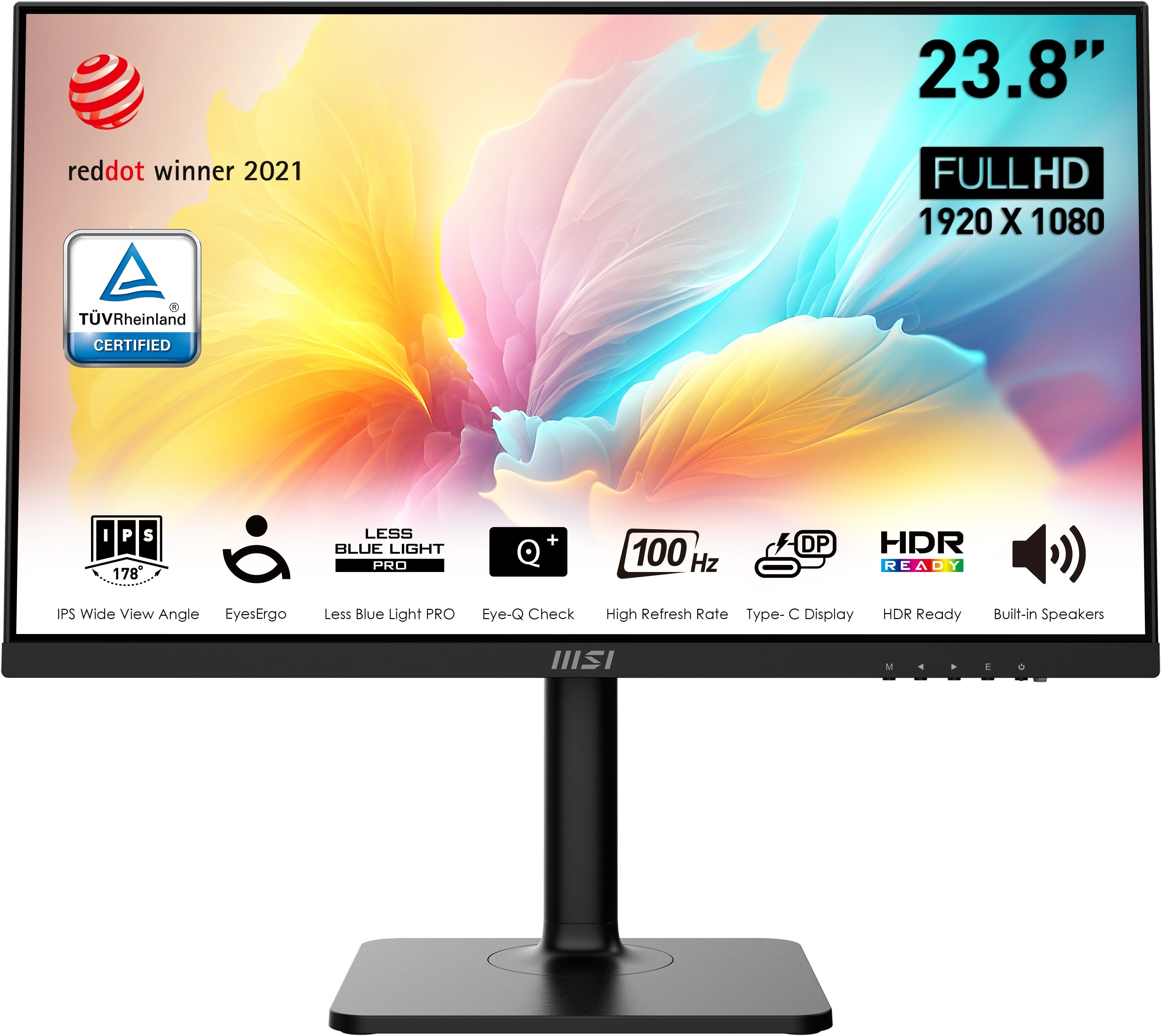 MSI Ledscherm Modern MD2412P, 60 cm / 24", Full HD