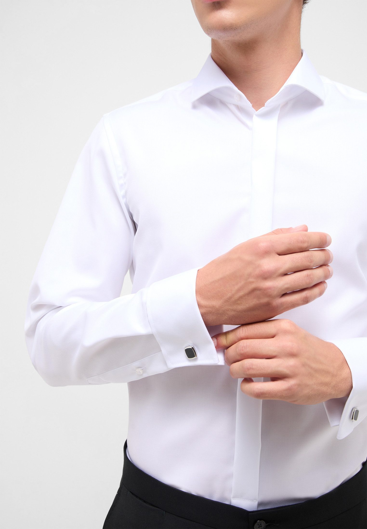 Eterna Overhemd met lange mouwen Slim fit NON IRON (strijkvrij)