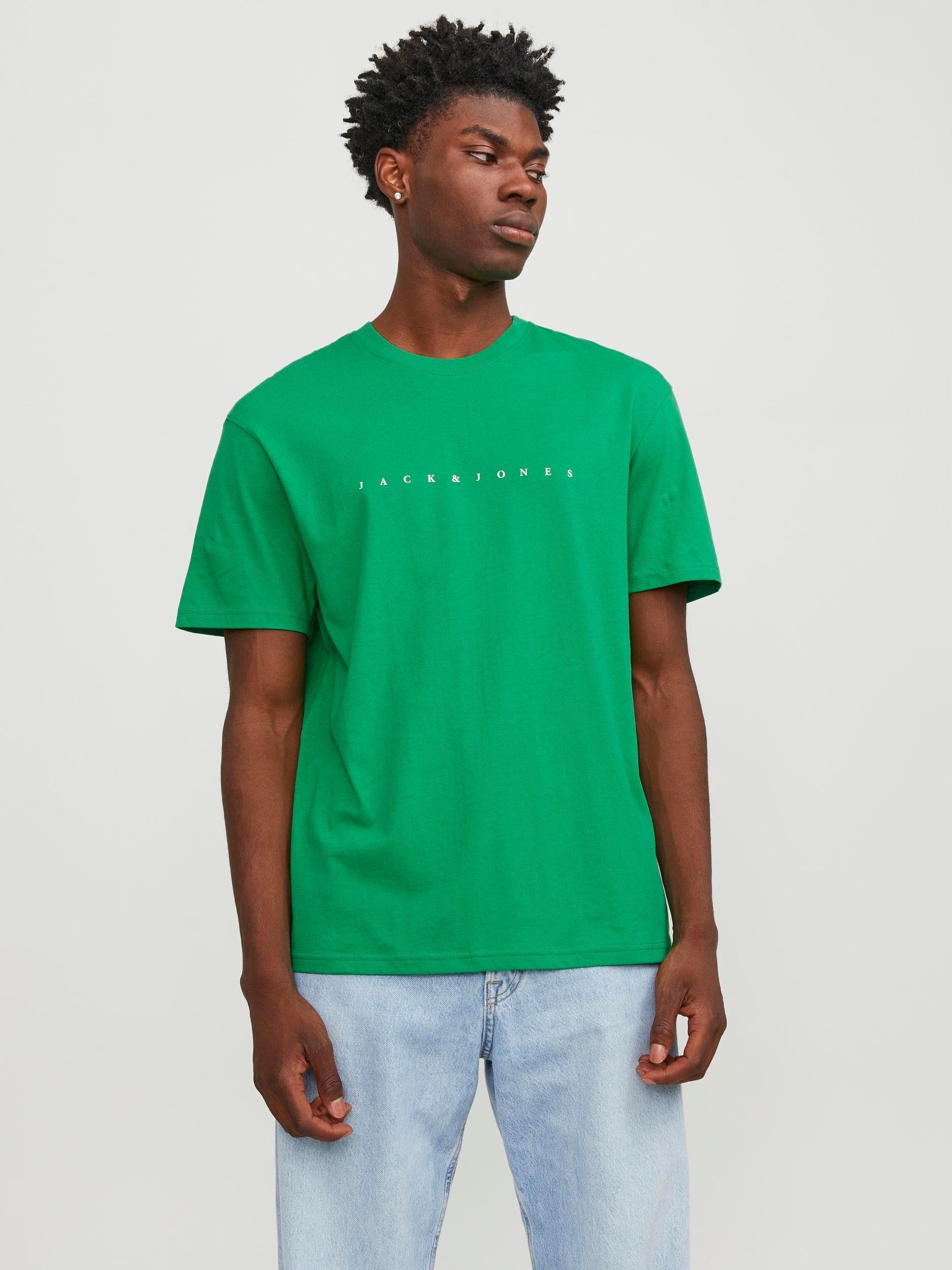JACK & JONES ESSENTIALS T-shirt JJESTAR met logo green bee